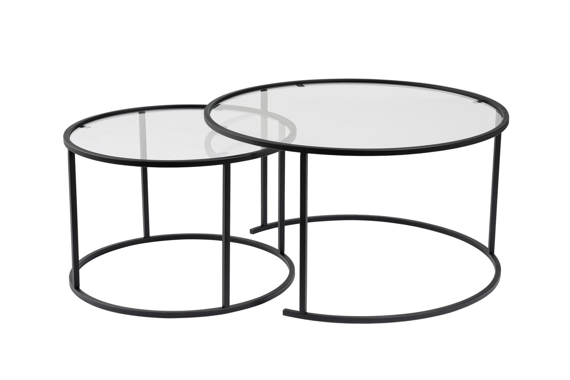 Stolić za kavu Aurum - 80, 60 - Black, Transparent | AG-vitahome.hr