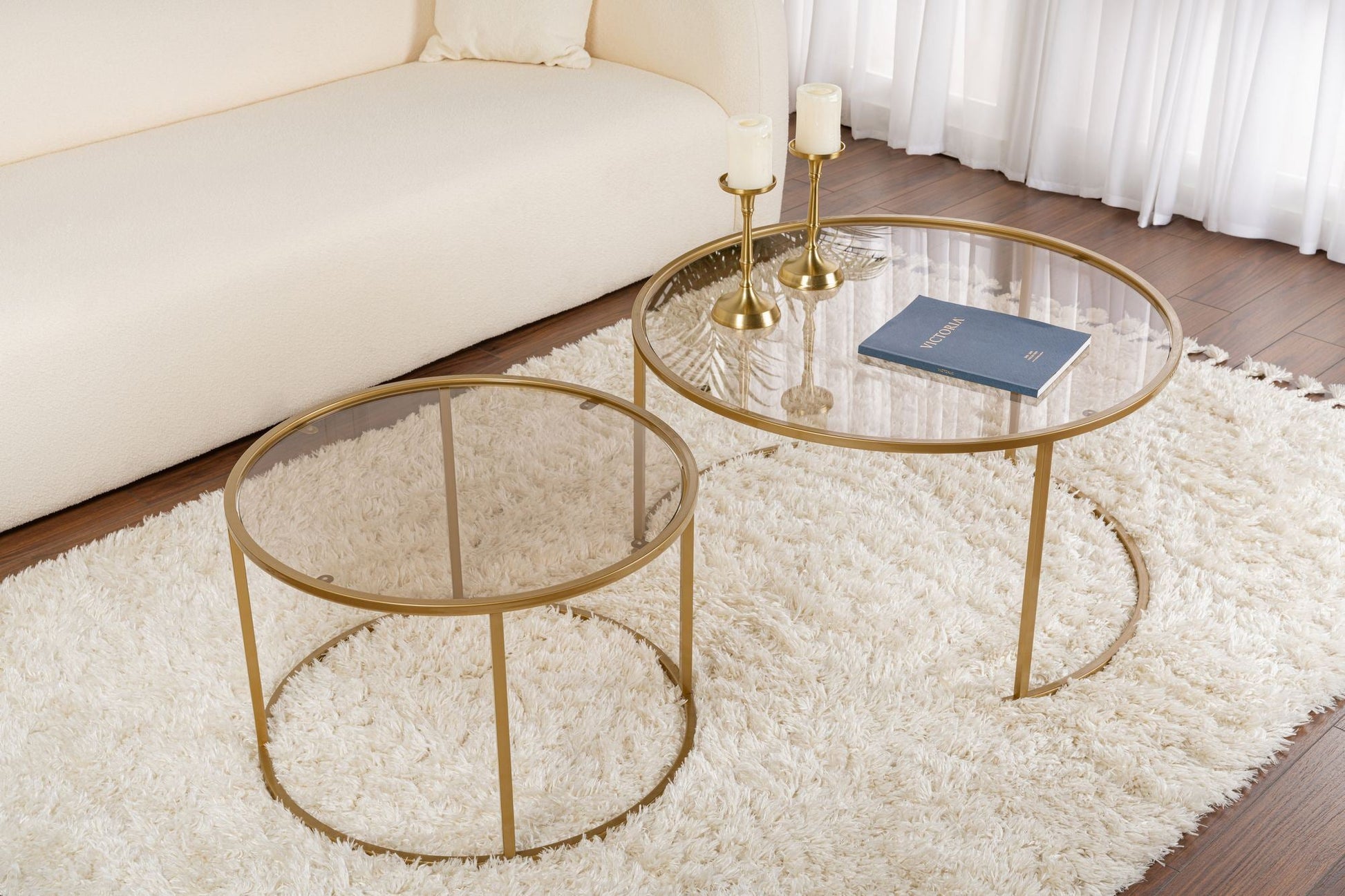 Stolić za kavu Aurum - 80, 60 - Gold, Bronze | AG-vitahome.hr