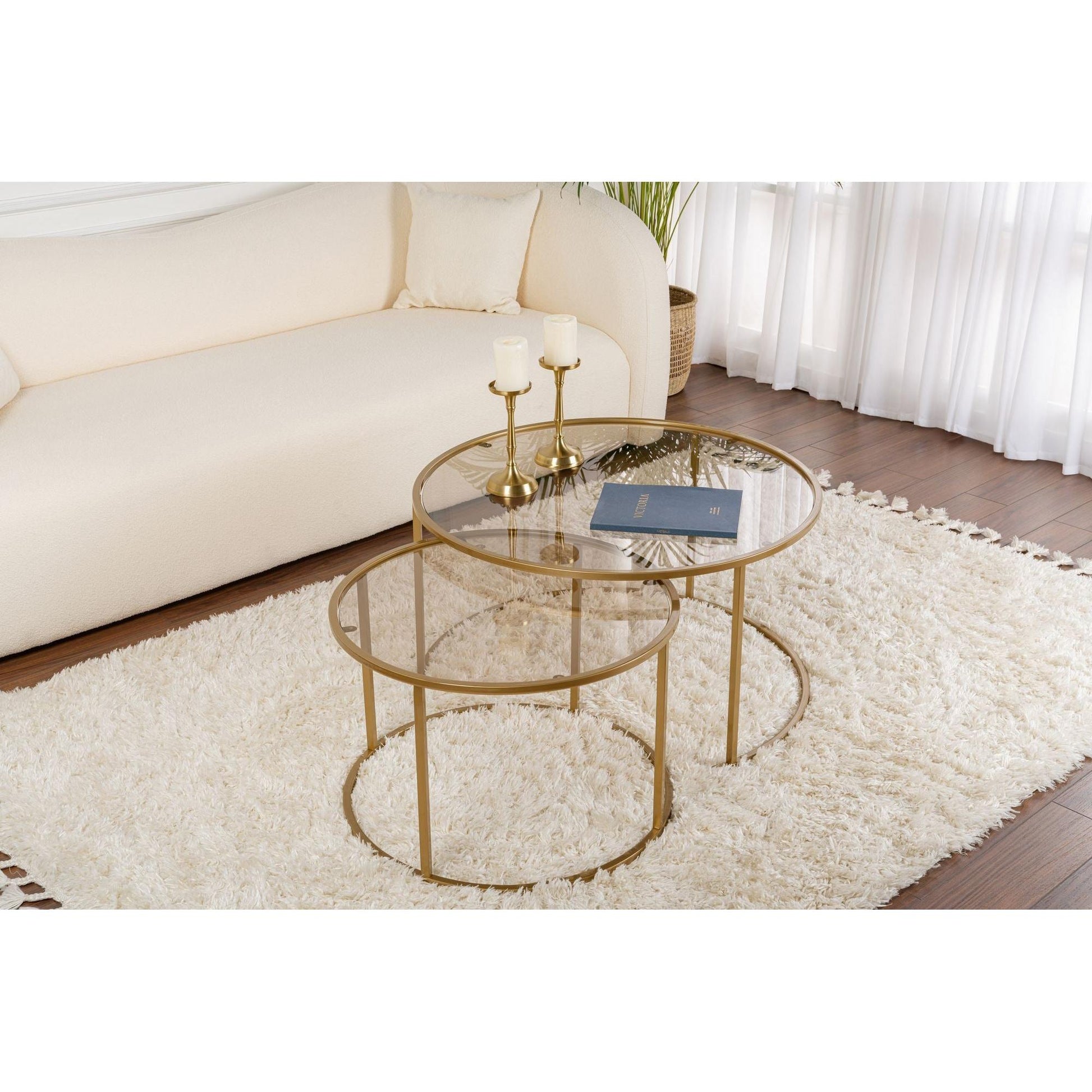 Stolić za kavu Aurum - 80, 60 - Gold, Bronze | AG-vitahome.hr