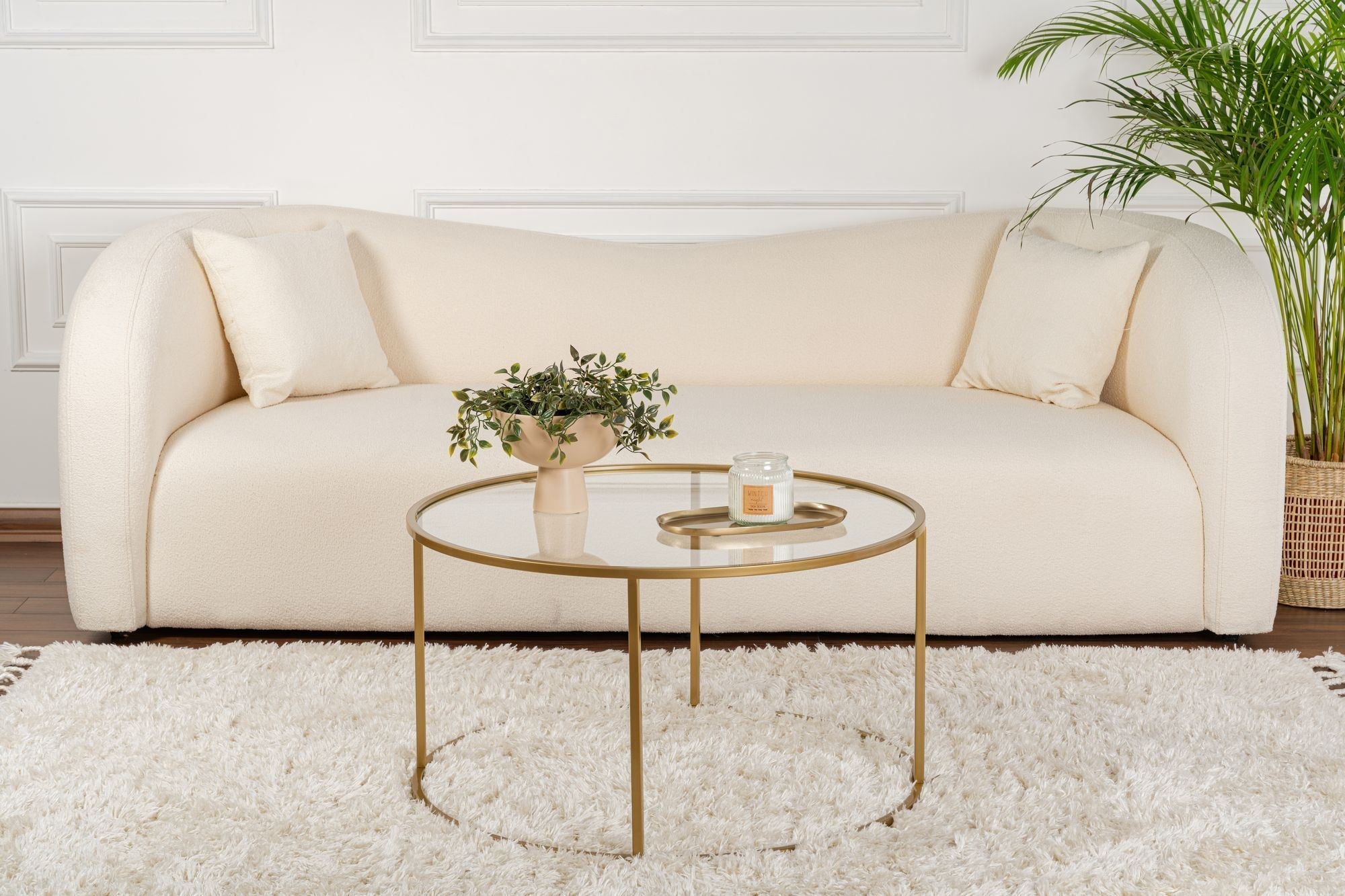 Stolić za kavu Aurum - 80 - Gold, Transparent | AG-vitahome.hr