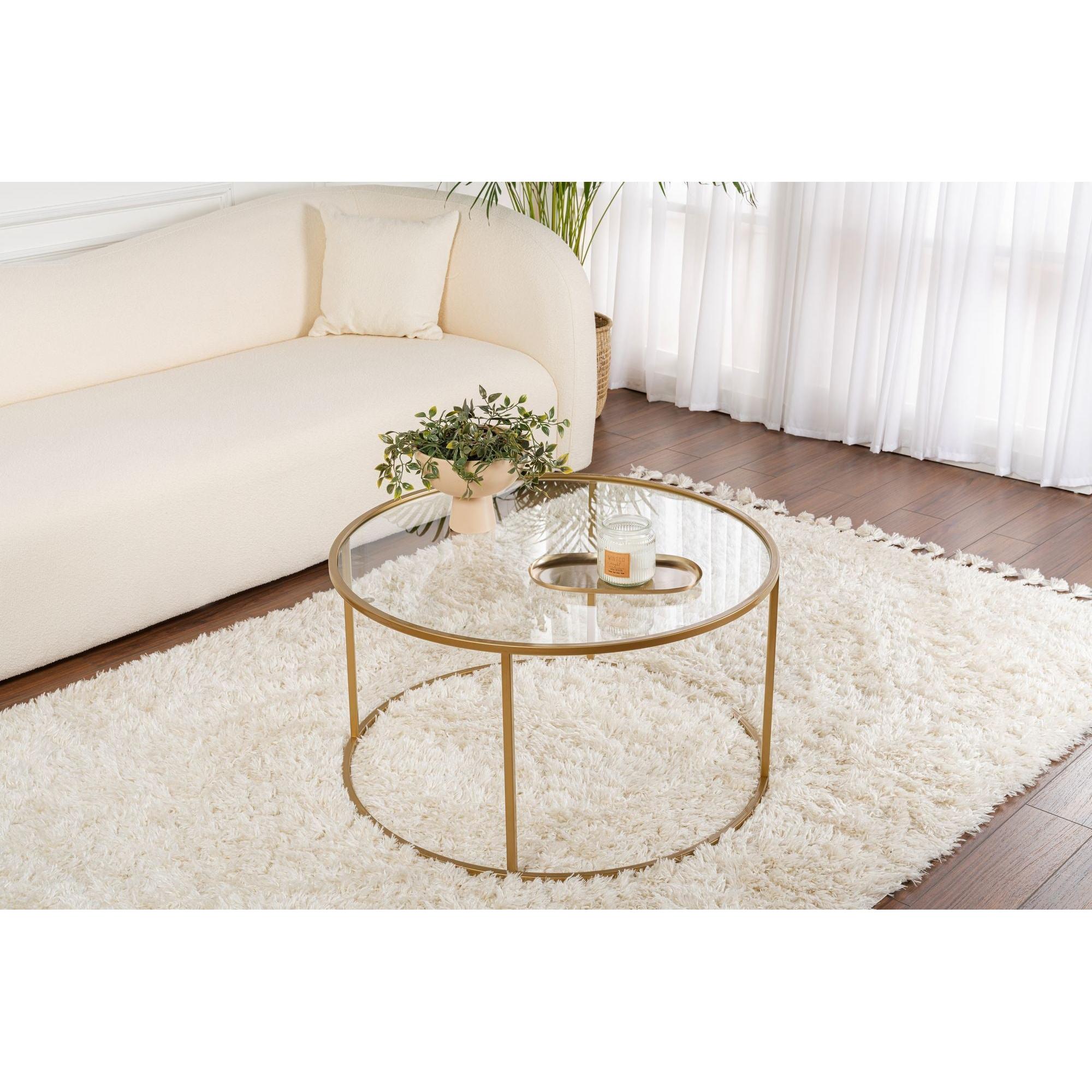 Stolić za kavu Aurum - 80 - Gold, Transparent | AG-vitahome.hr