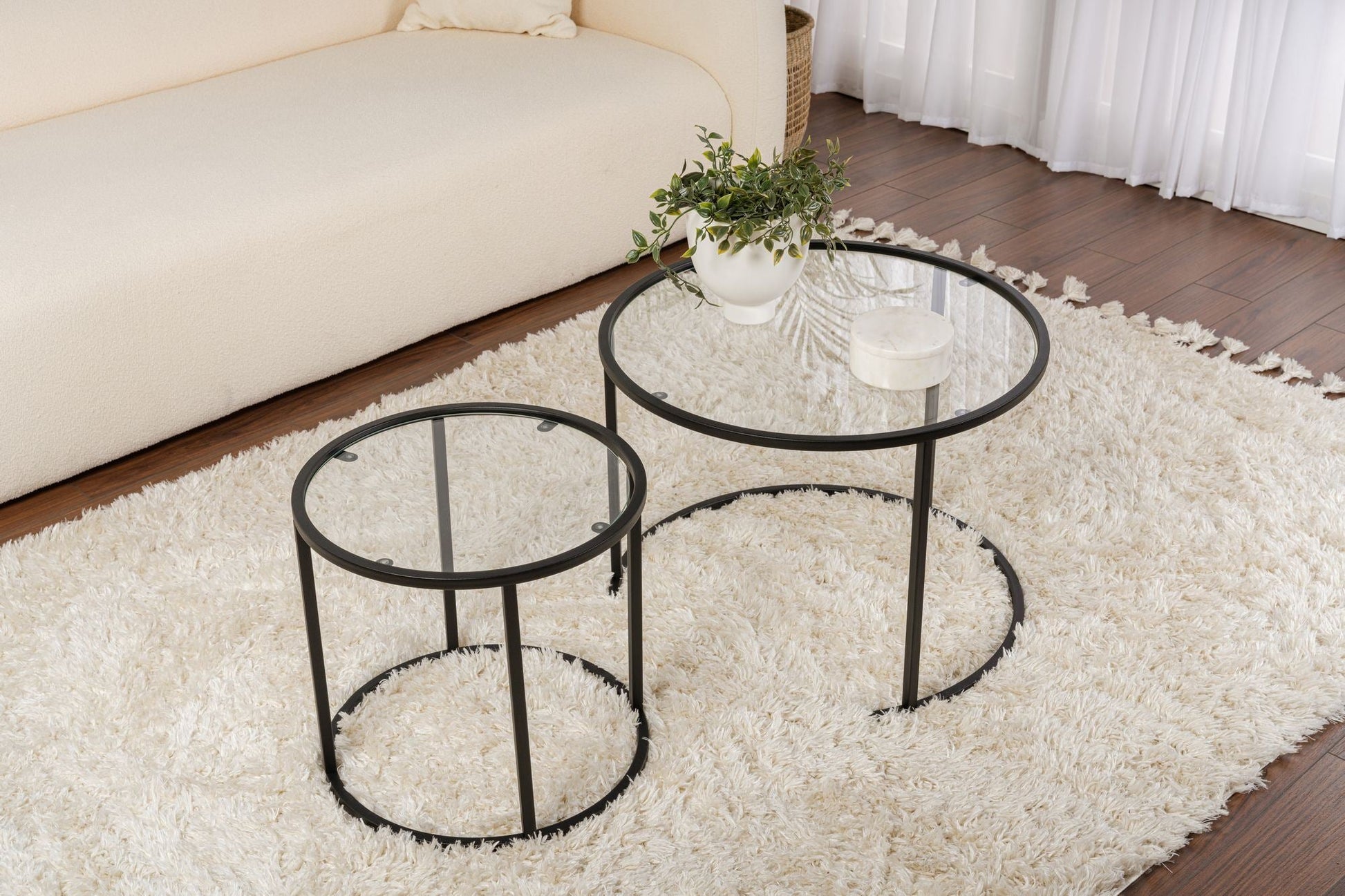 Stolić za kavu Black-Transparent-60-42 | AG-vitahome.hr
