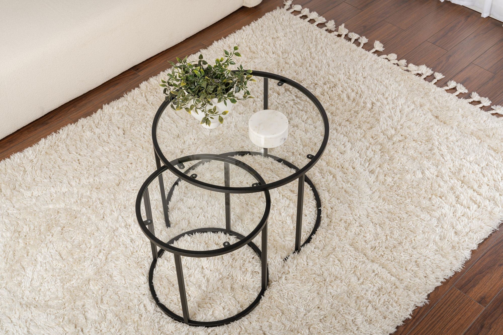 Stolić za kavu Black-Transparent-60-42 | AG-vitahome.hr