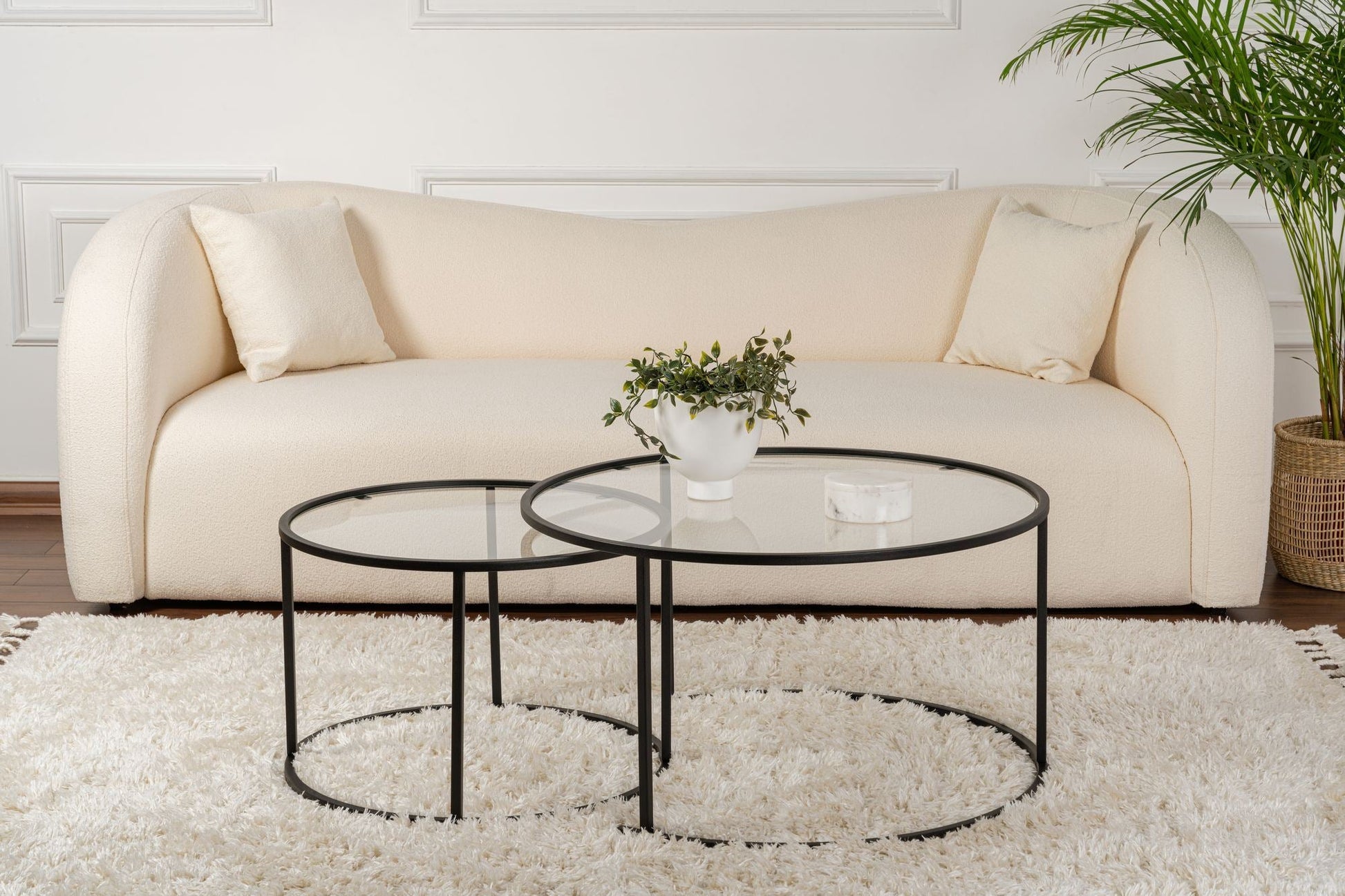 Stolić za kavu Black-Transparent-80-60 | AG-vitahome.hr