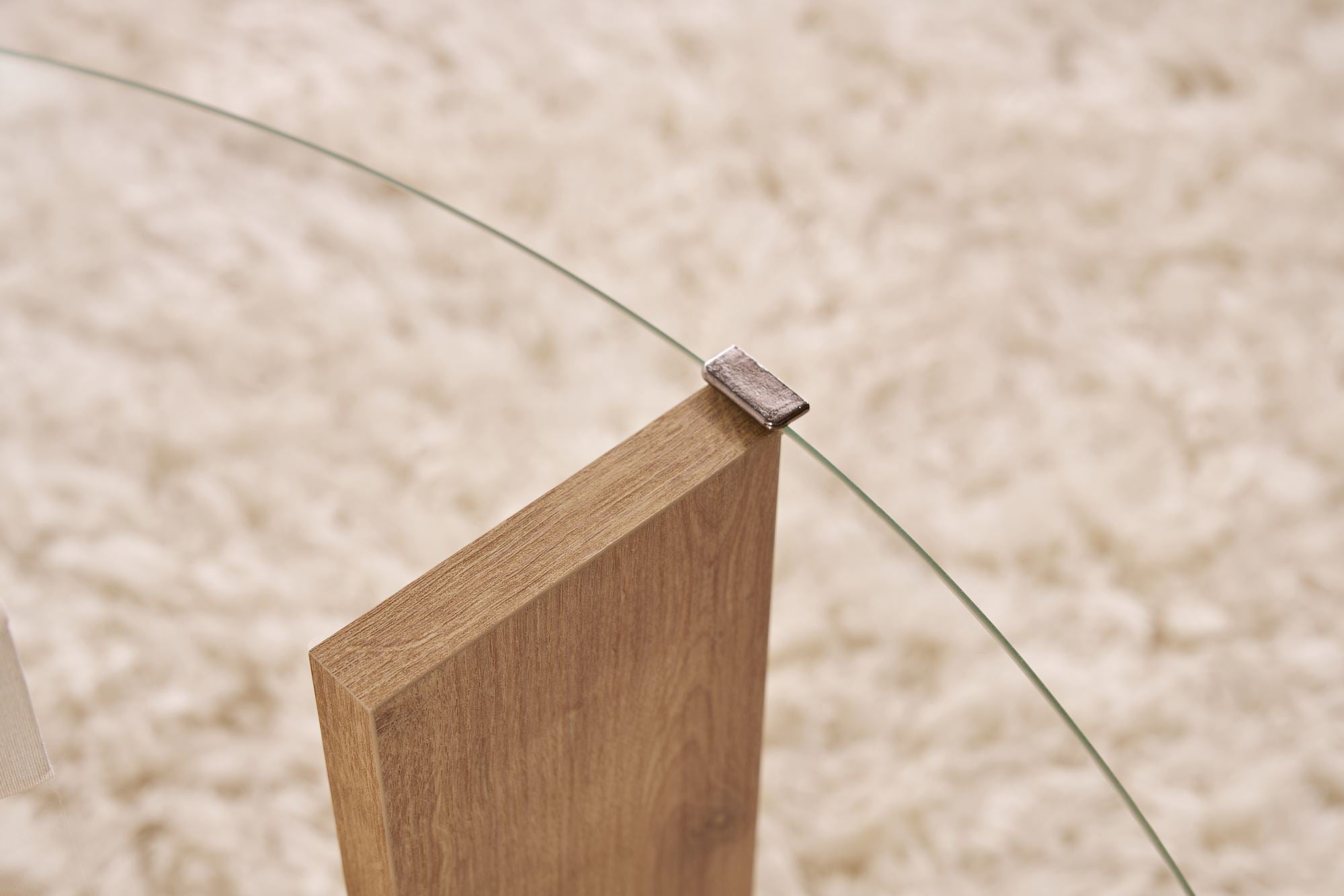 Stolić za kavu Clara - Sapphire Oak, Transparent | AG-vitahome.hr