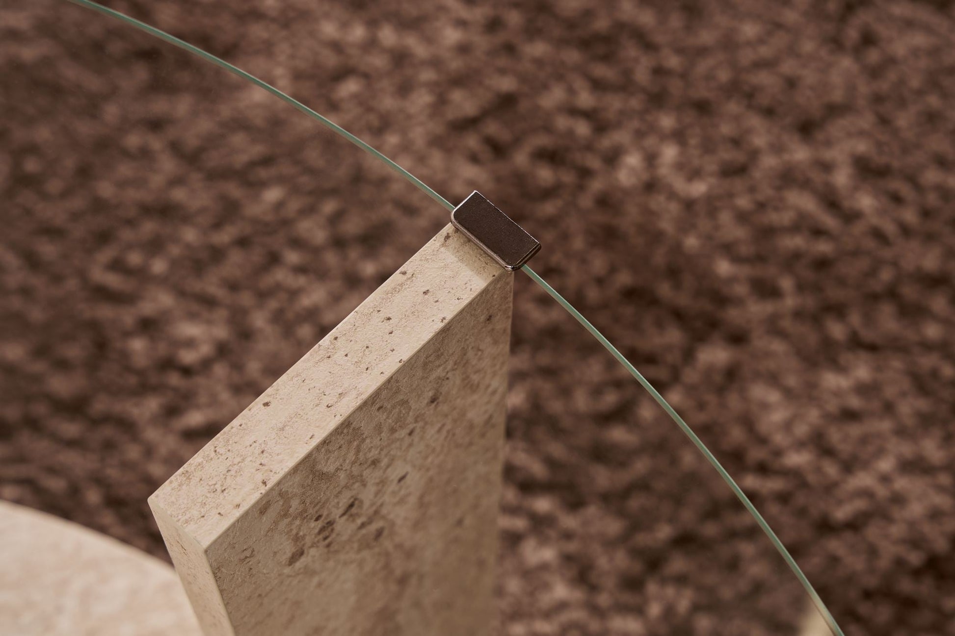 Stolić za kavu Clara - Travertine, Transparent | AG-vitahome.hr