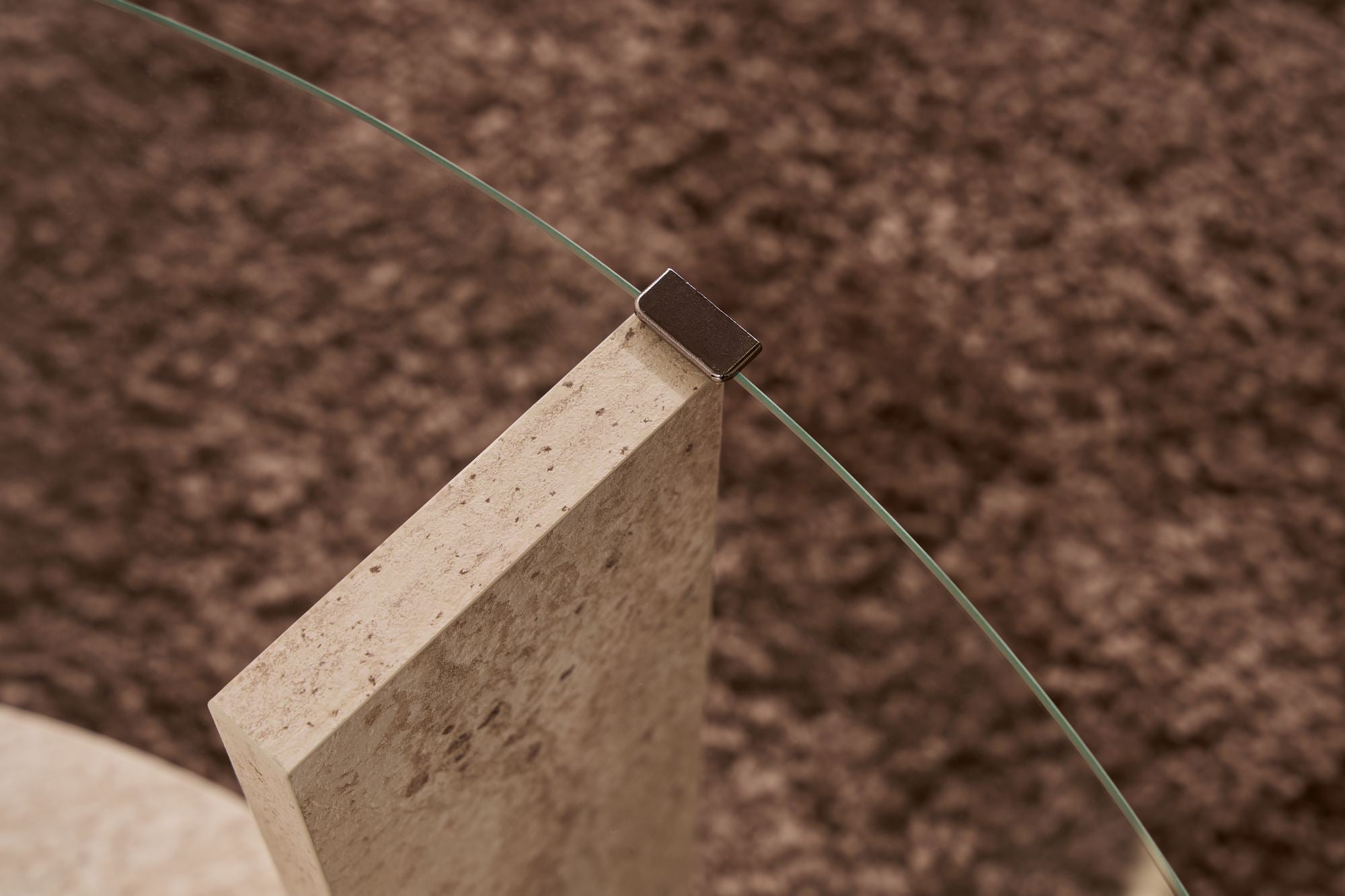 Stolić za kavu Clara - Travertine, Transparent | AG-vitahome.hr