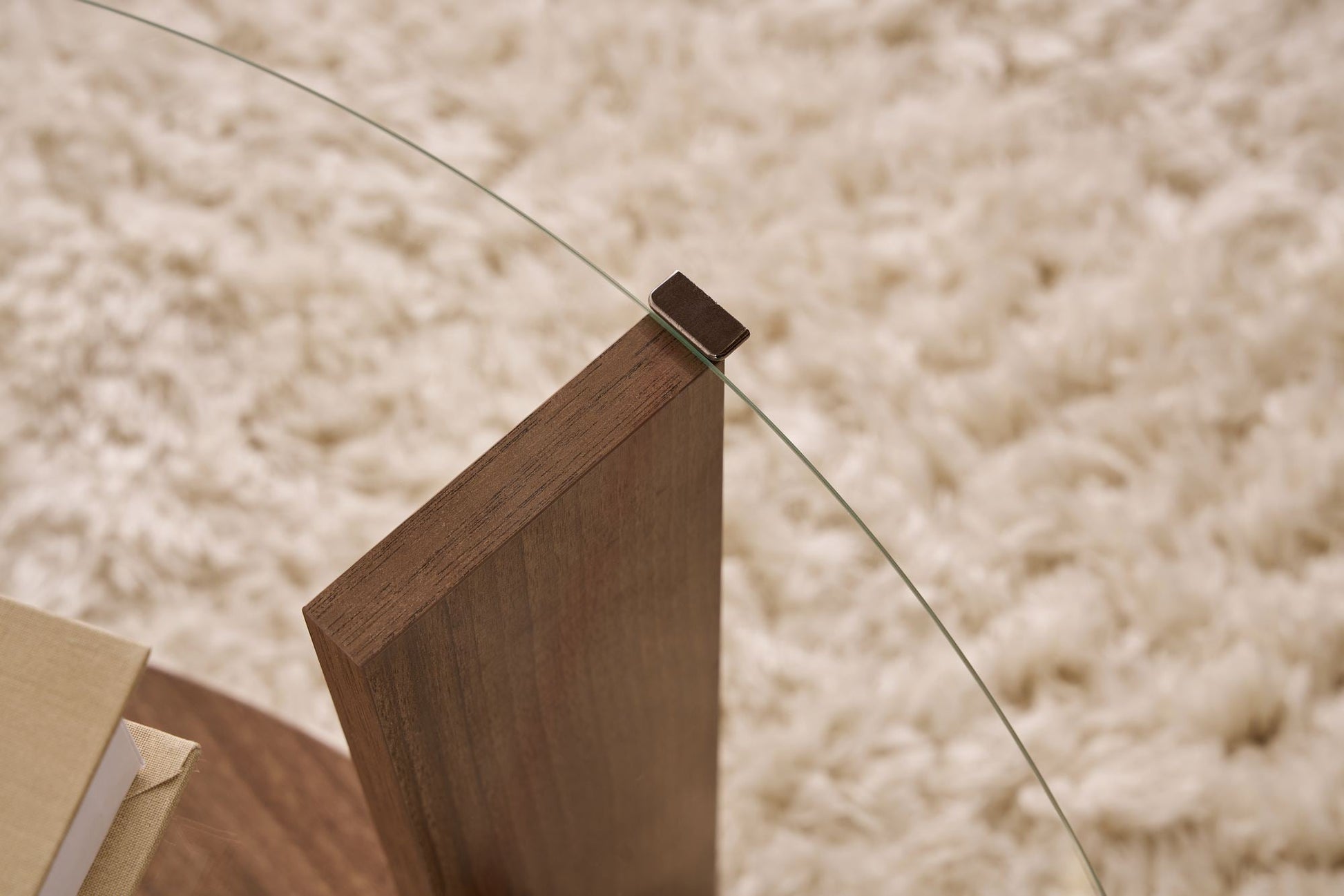 Stolić za kavu Clara - Walnut, Transparent | AG-vitahome.hr