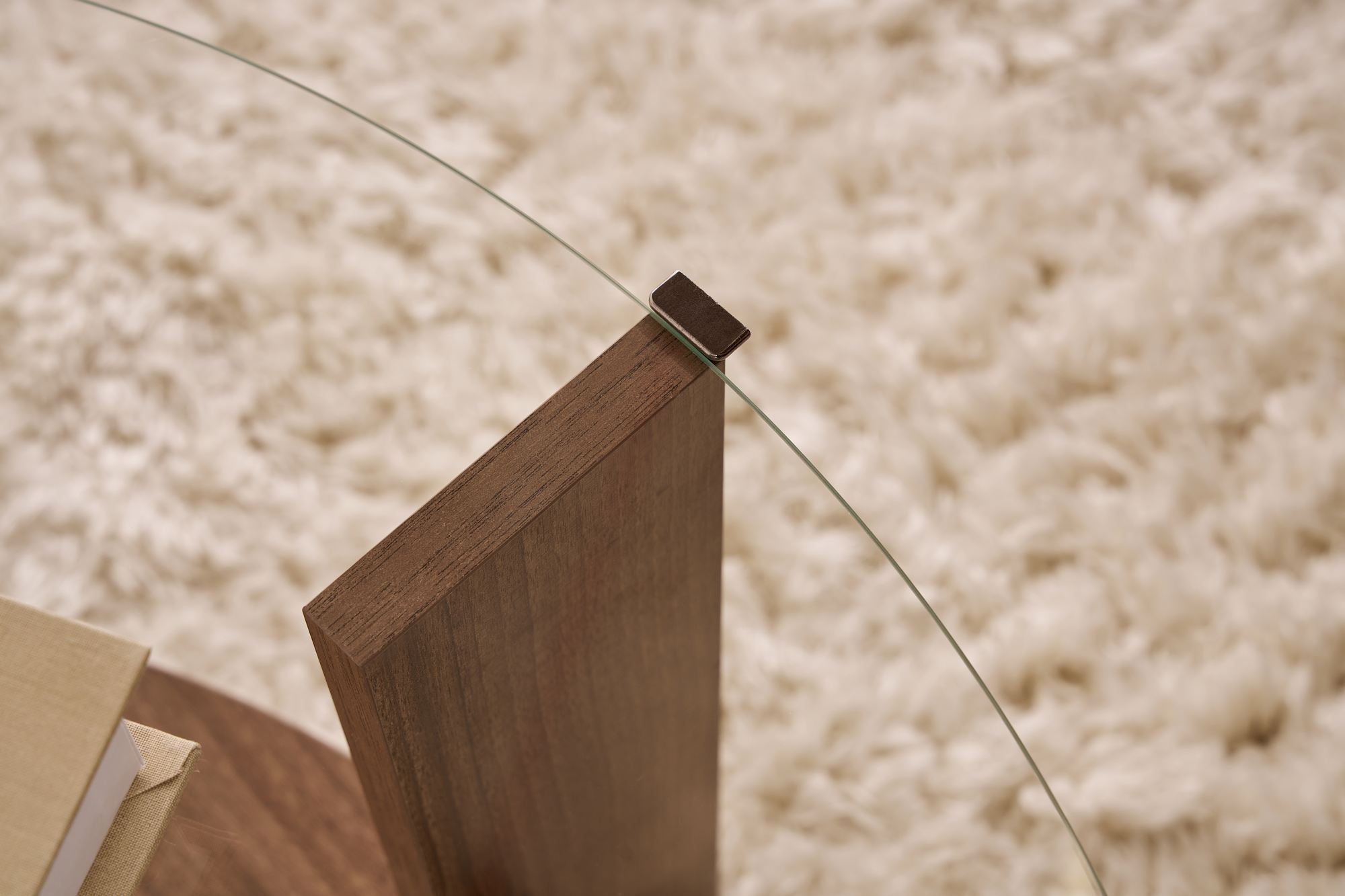 Stolić za kavu Clara - Walnut, Transparent | AG-vitahome.hr
