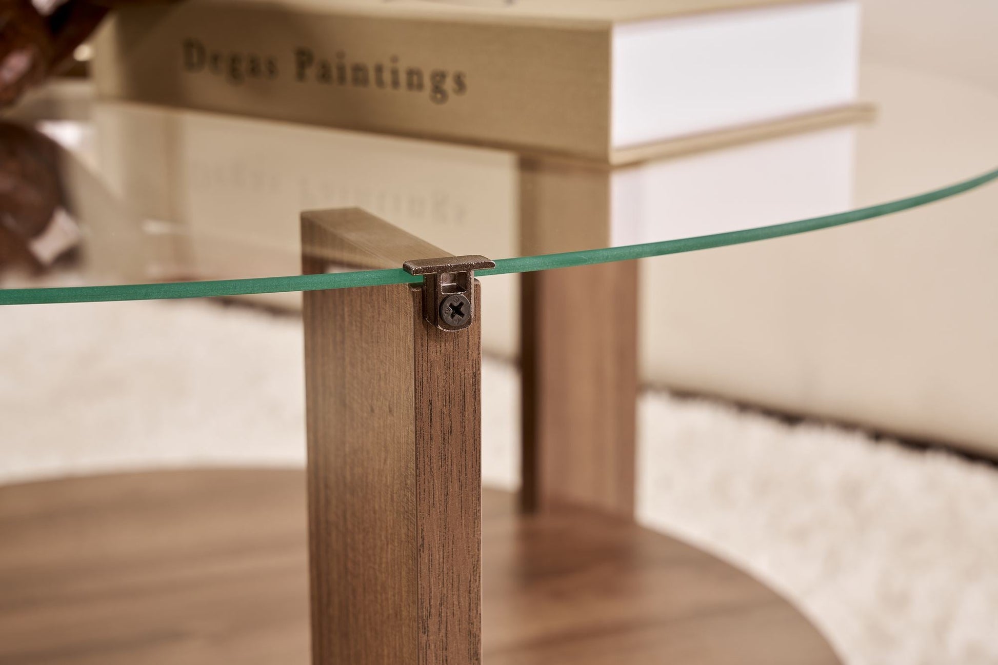 Stolić za kavu Clara - Walnut, Transparent | AG-vitahome.hr