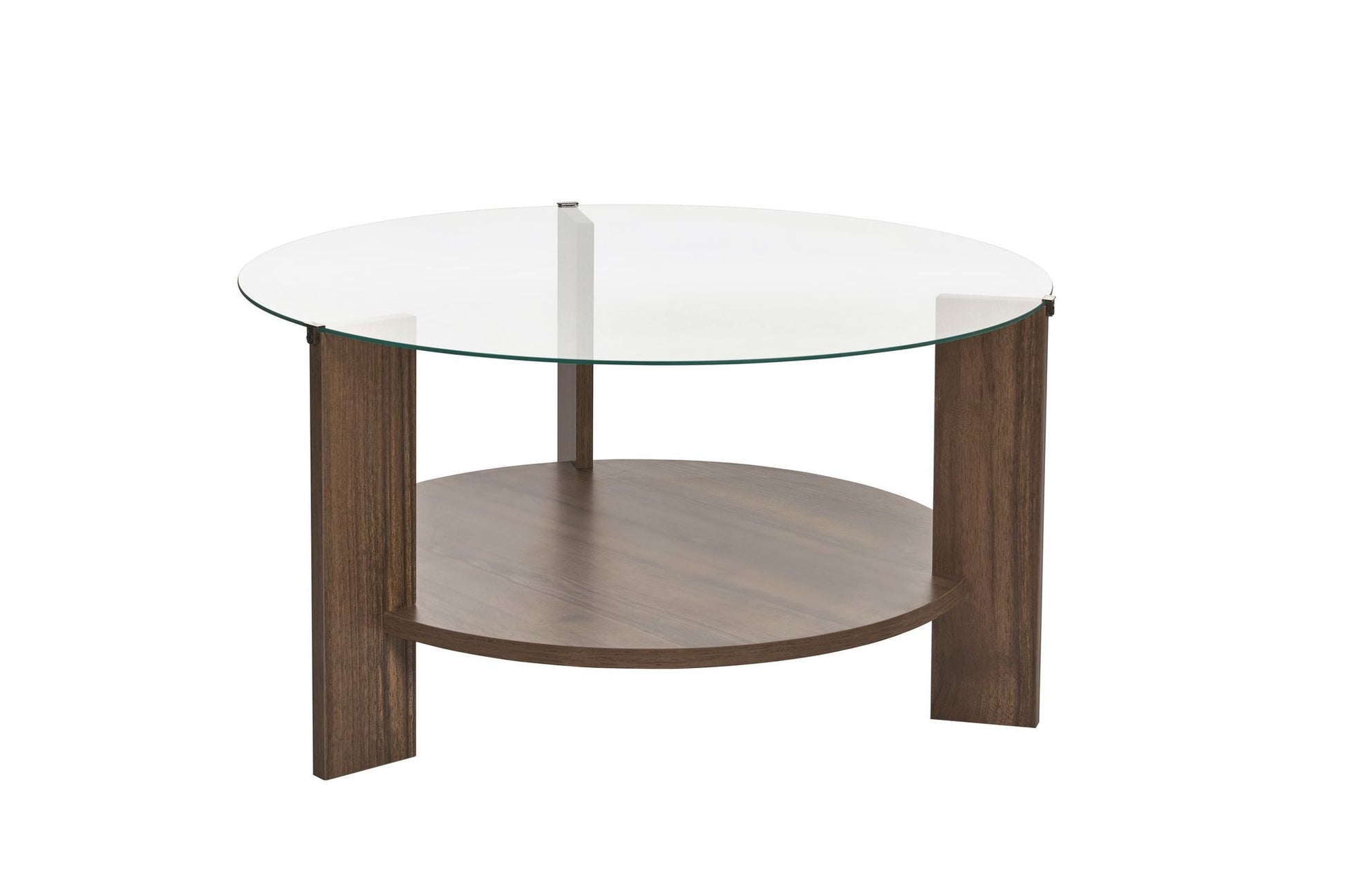 Stolić za kavu Clara - Walnut, Transparent | AG-vitahome.hr