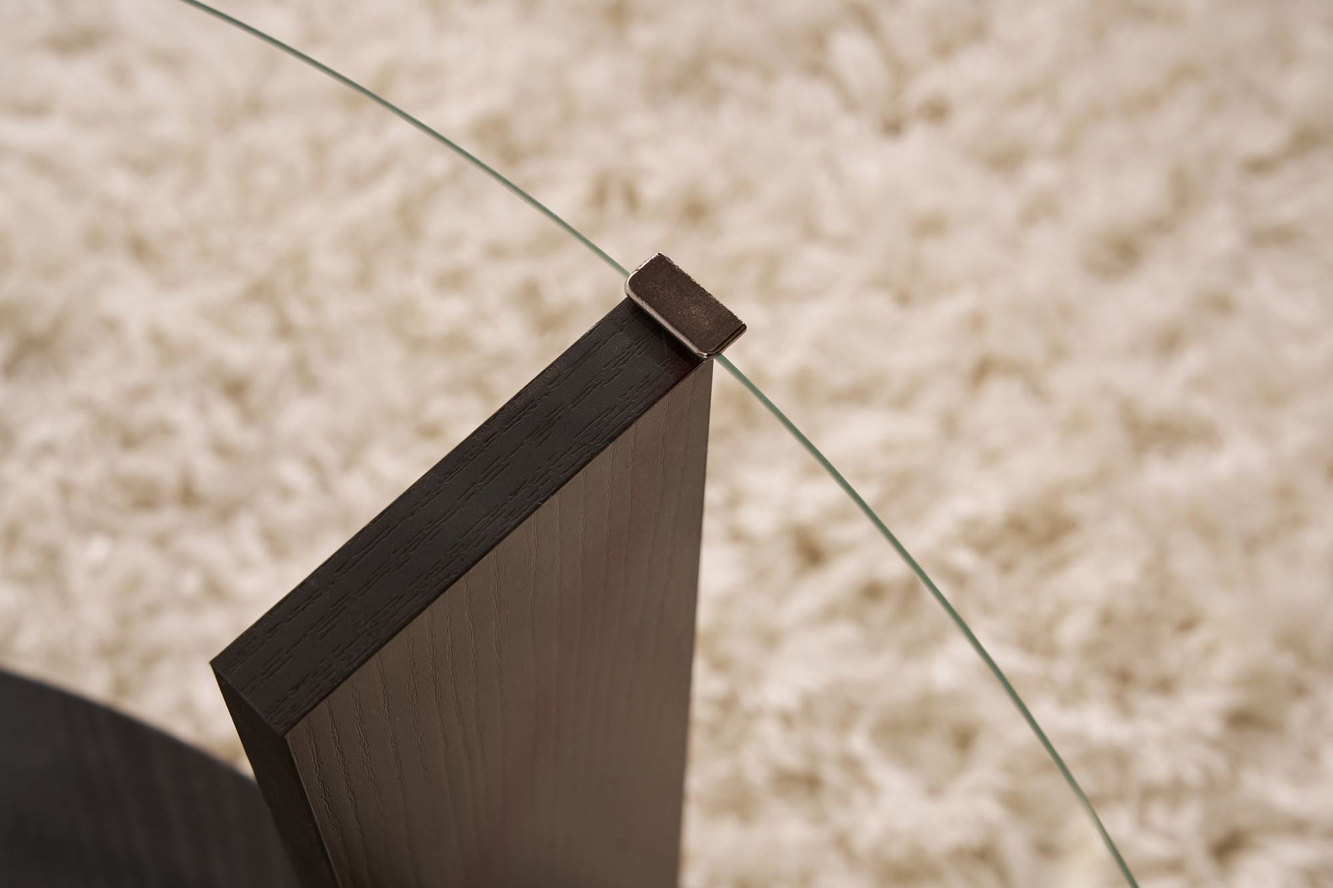 Stolić za kavu Clara - Wood Black, Transparent | AG-vitahome.hr