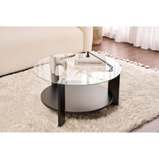 Stolić za kavu Clara - Wood Black, Transparent | AG-vitahome.hr