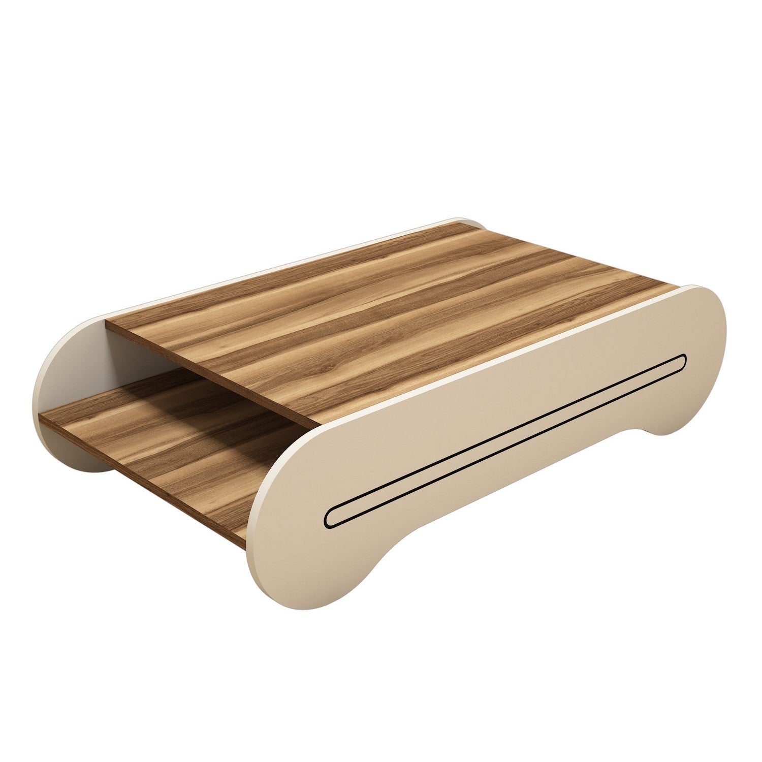 Stolić za kavu Cool - Walnut, Cream | AG-vitahome.hr