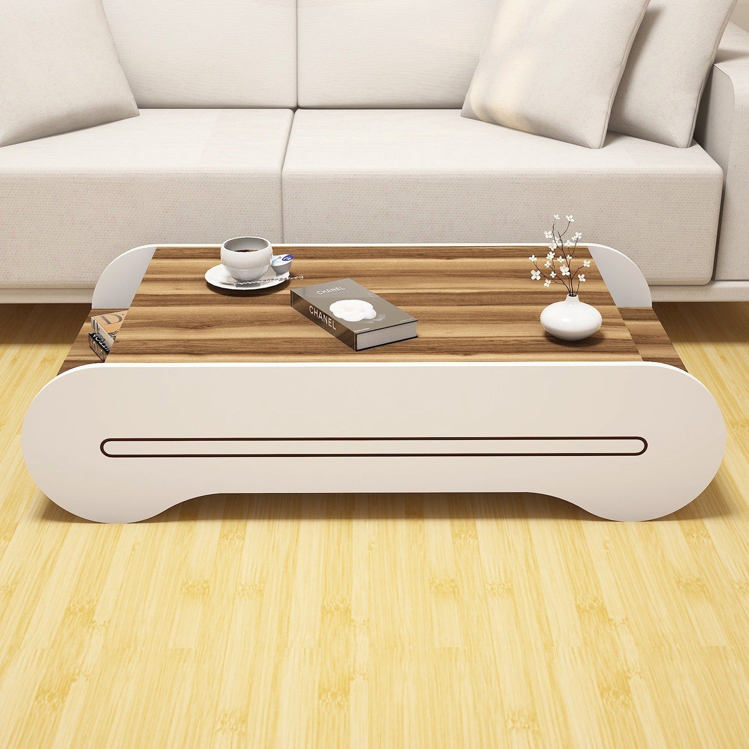 Stolić za kavu Cool - Walnut, White | AG-vitahome.hr