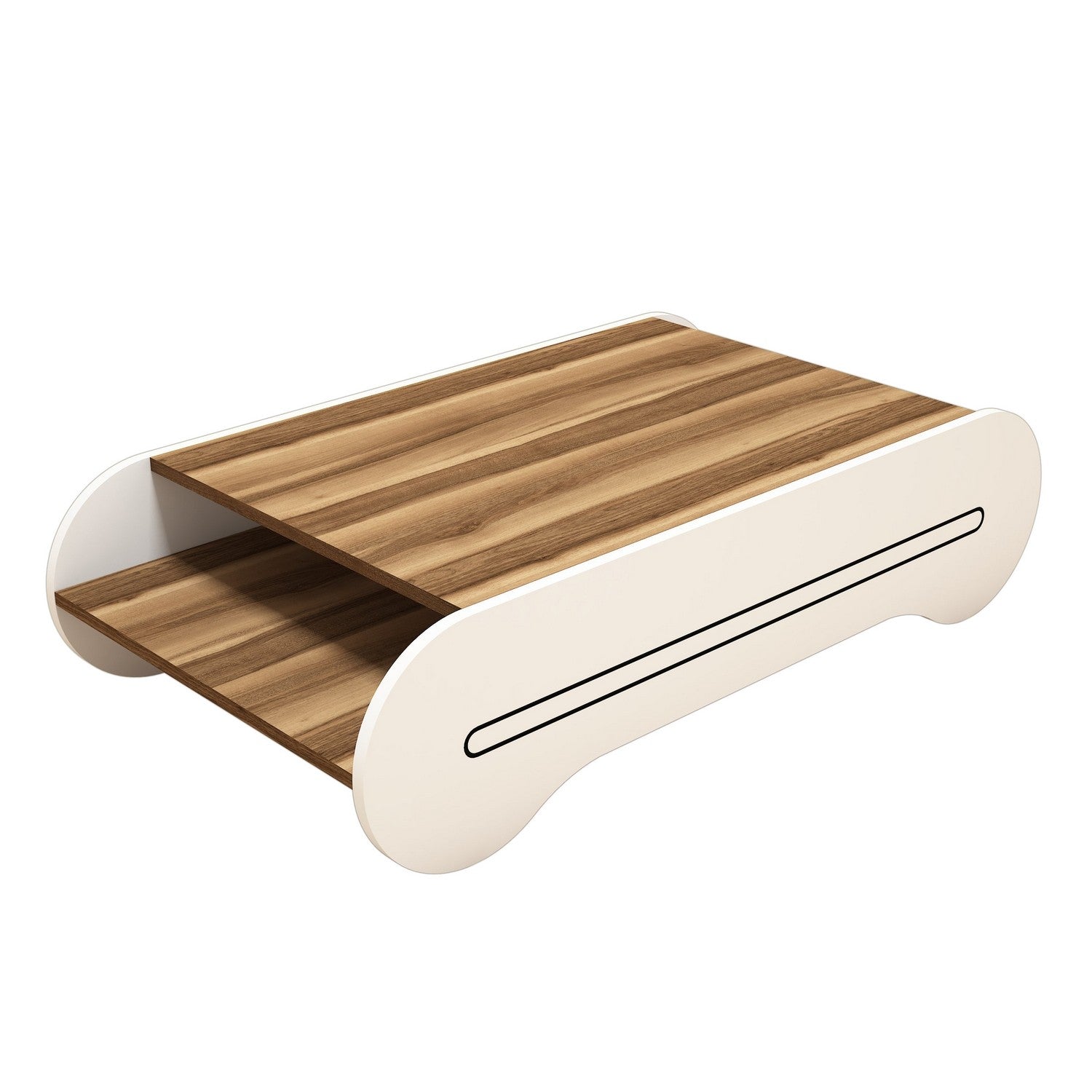 Stolić za kavu Cool - Walnut, White | AG-vitahome.hr