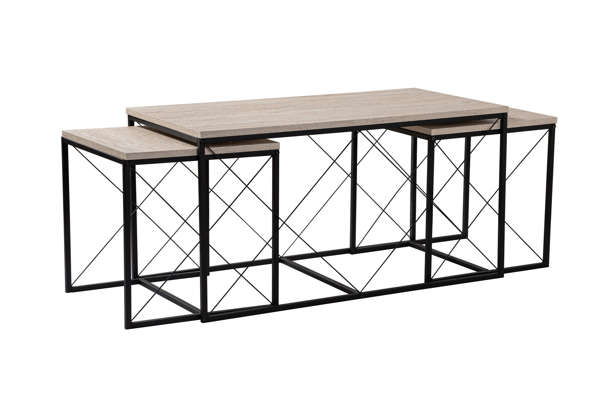 Stolić za kavu Defne - Black, Travertine | AG-vitahome.hr