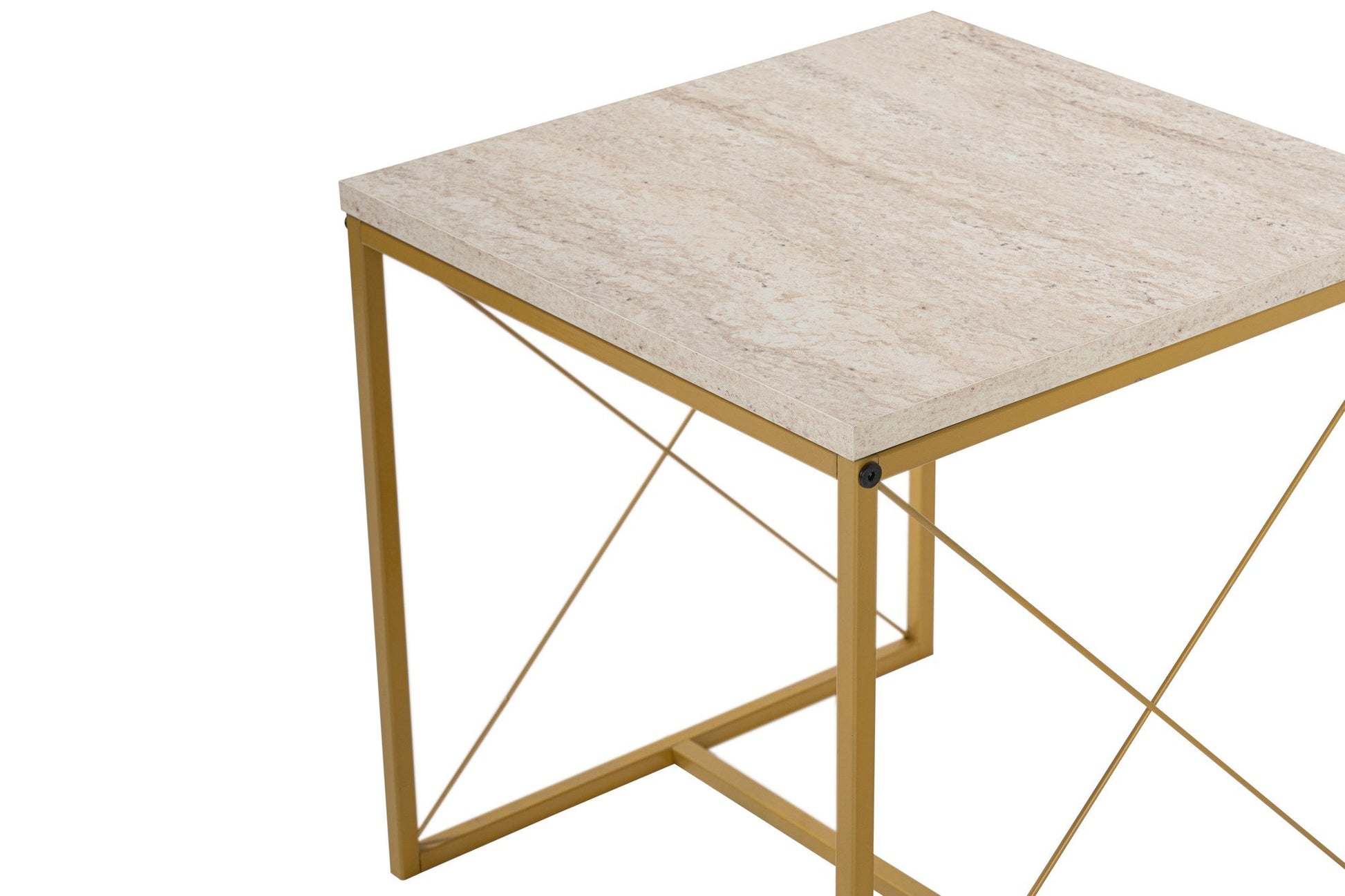 Stolić za kavu Defne - Gold, Travertine | AG-vitahome.hr