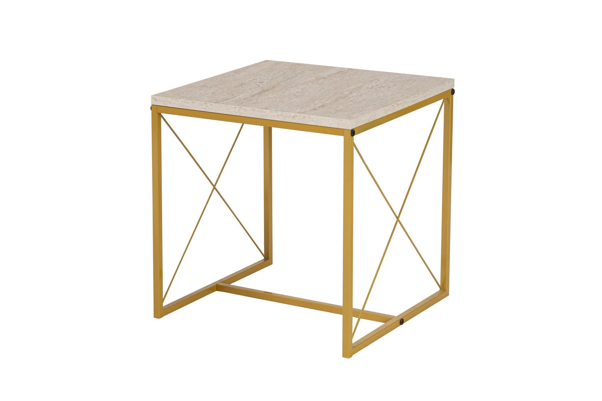 Stolić za kavu Defne - Gold, Travertine | AG-vitahome.hr