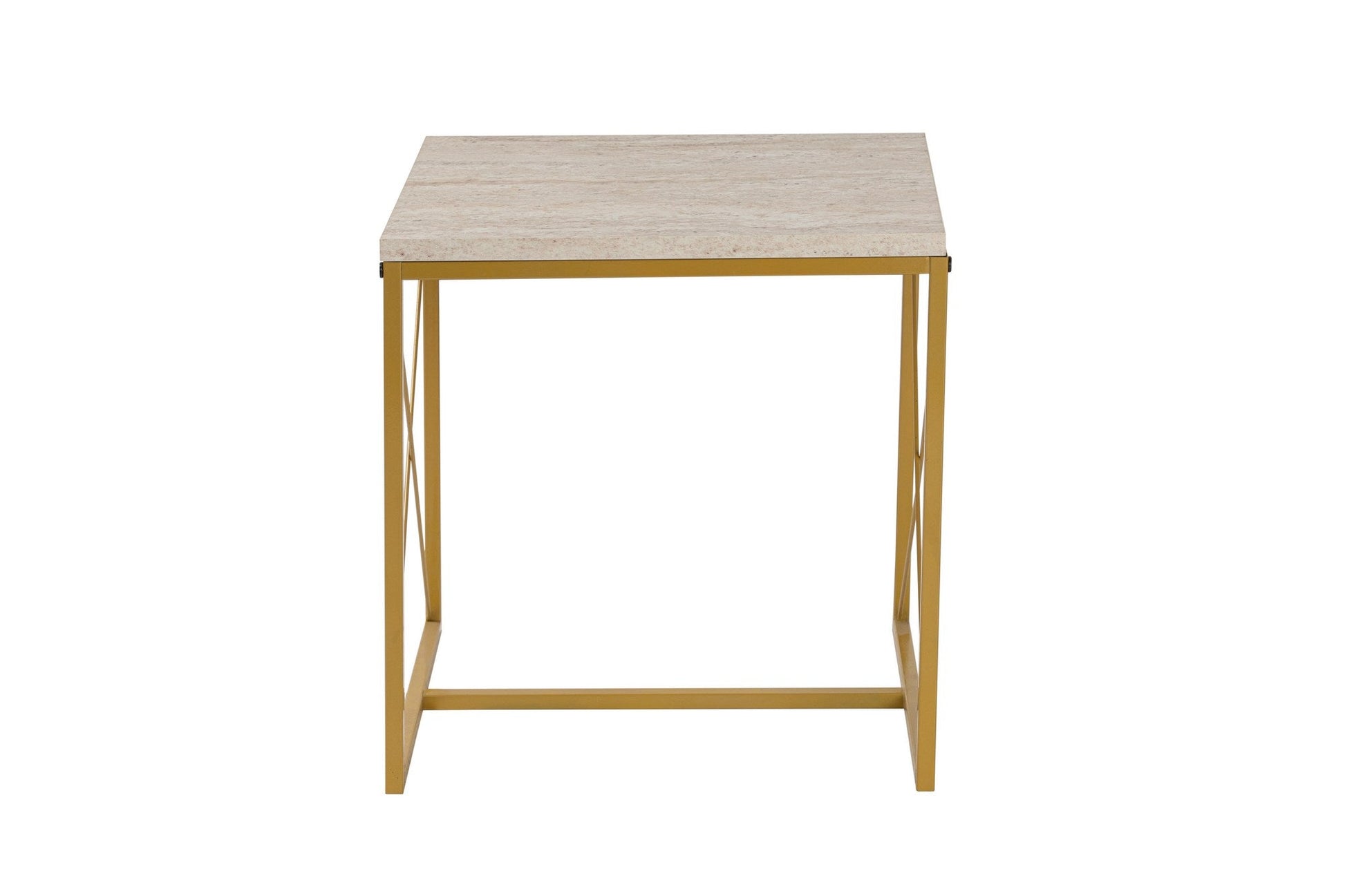 Stolić za kavu Defne - Gold, Travertine | AG-vitahome.hr