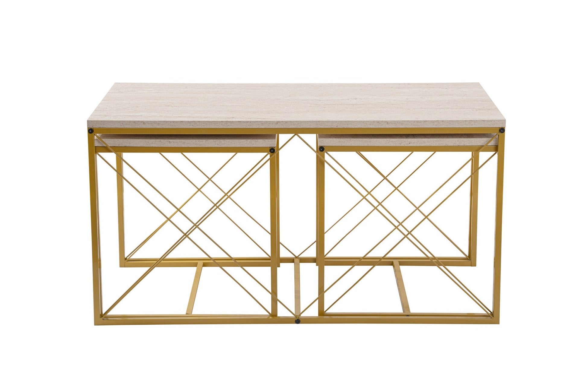 Stolić za kavu Defne - Gold, Travertine | AG-vitahome.hr