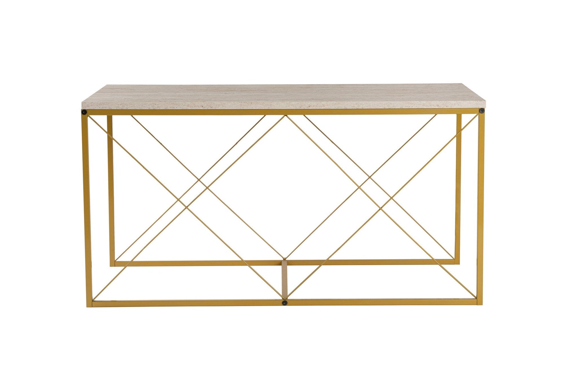 Stolić za kavu Defne - Gold, Travertine | AG-vitahome.hr