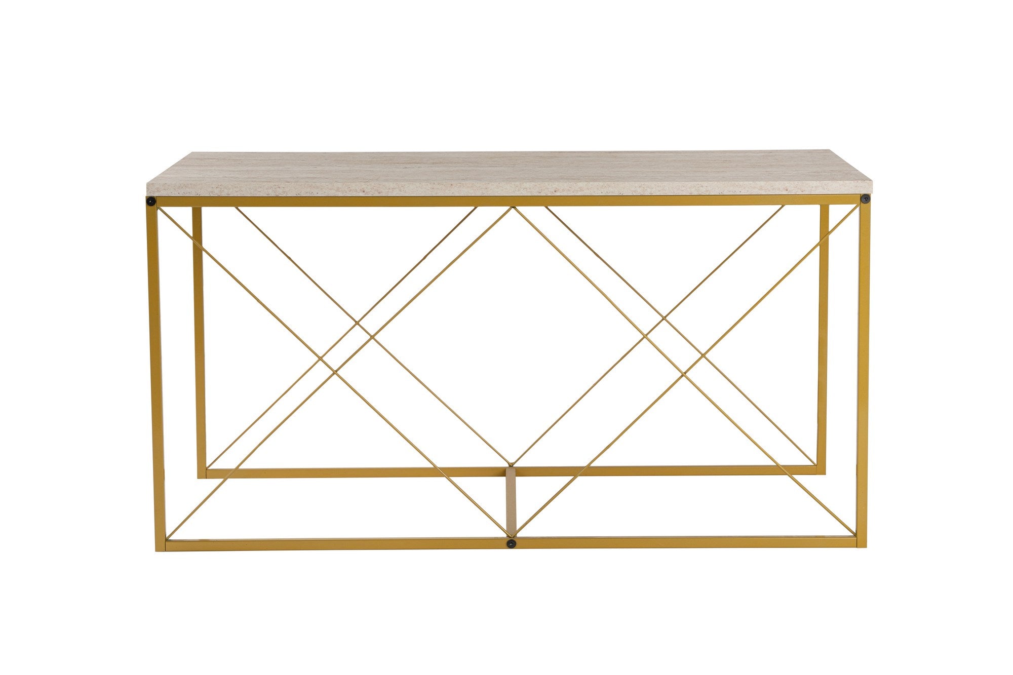 Stolić za kavu Defne - Gold, Travertine | AG-vitahome.hr