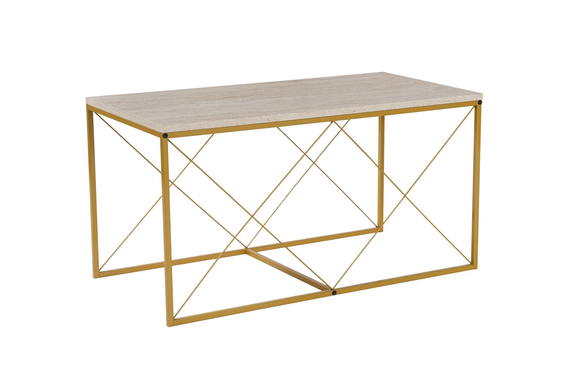 Stolić za kavu Defne - Gold, Travertine | AG-vitahome.hr