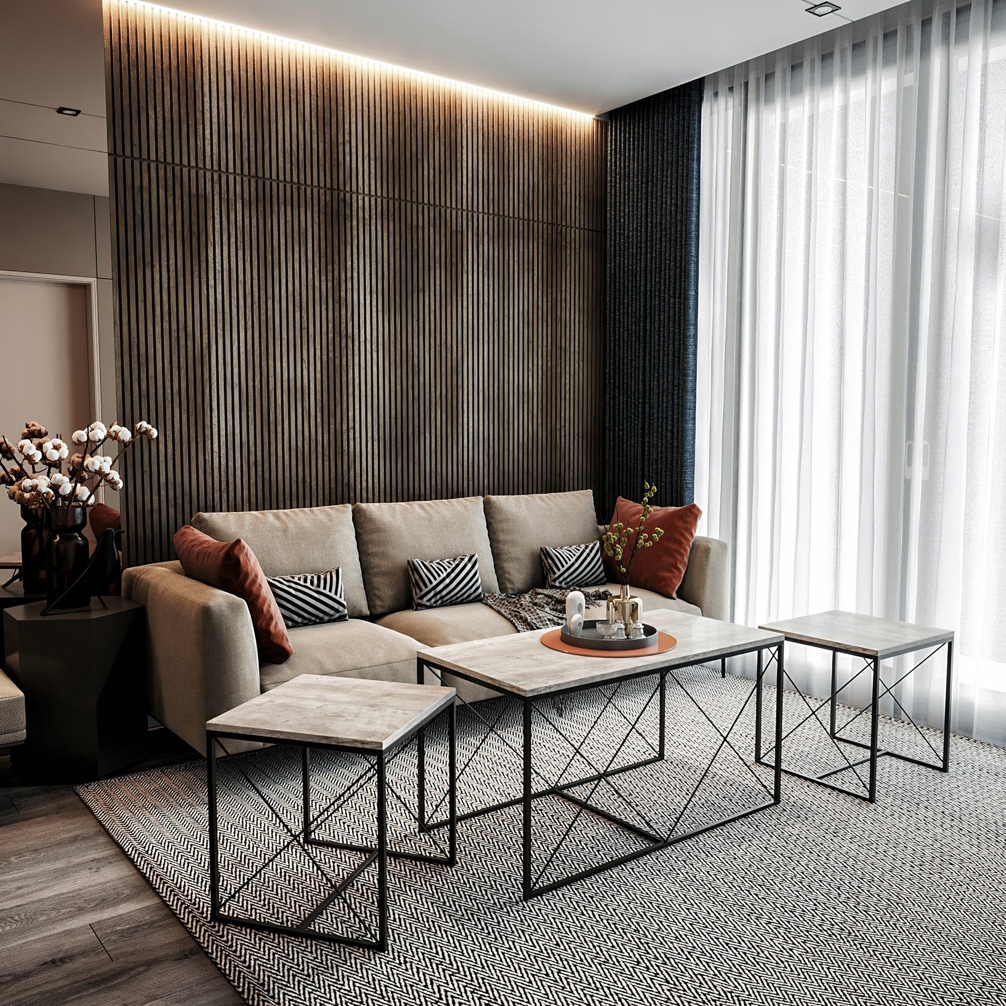 Stolić za kavu Defne - Light Grey | AG-vitahome.hr