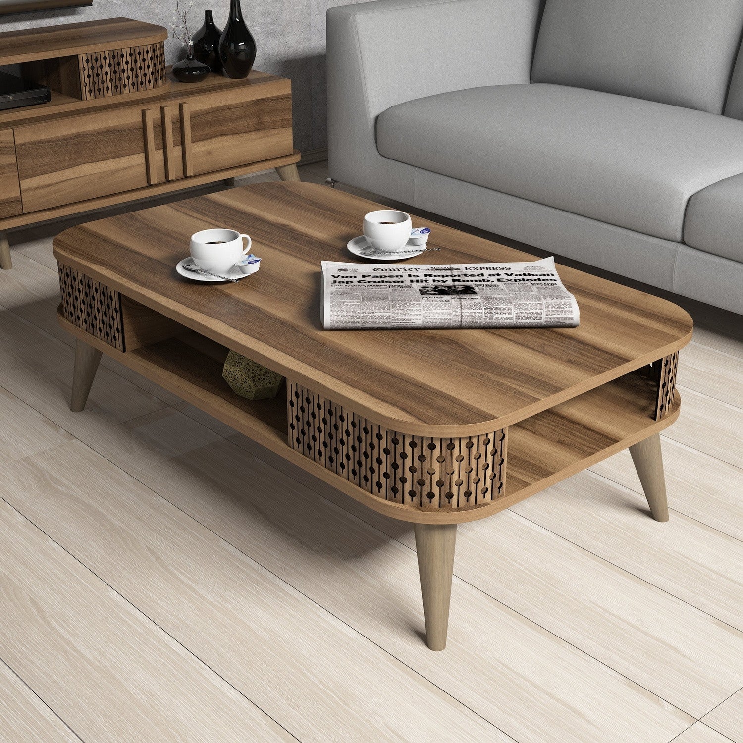 Stolić za kavu Eylül - Walnut | AG-vitahome.hr