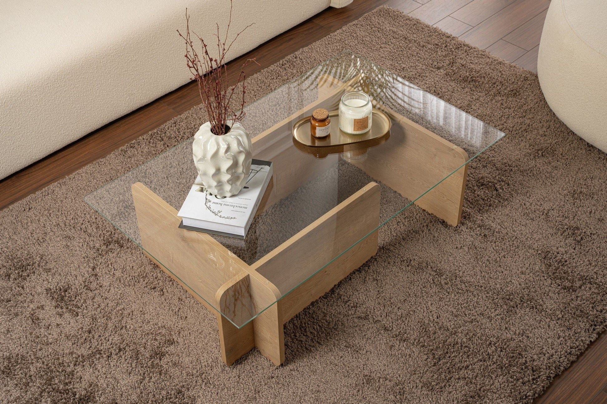 Stolić za kavu Flavio - Honey Oak | AG-vitahome.hr