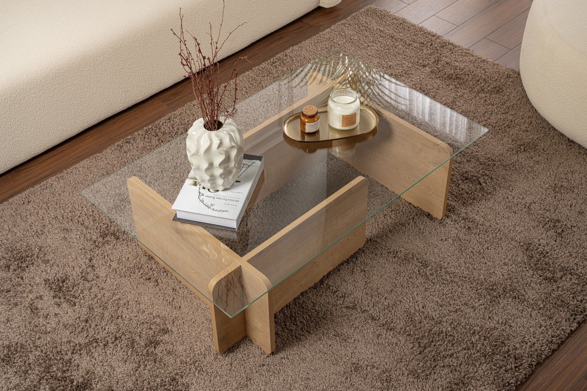Stolić za kavu Flavio - Honey Oak | AG-vitahome.hr