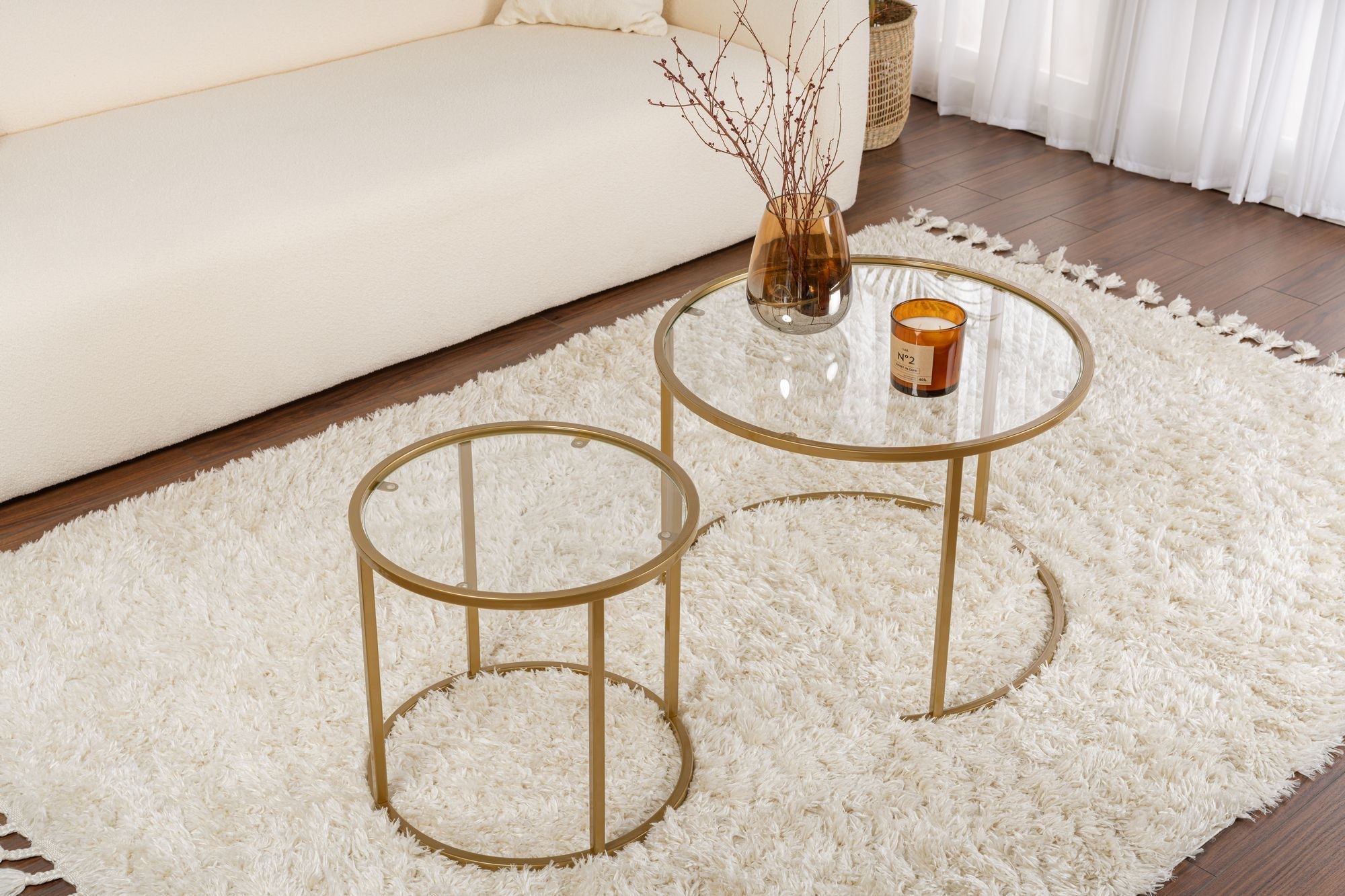 Stolić za kavu Gold-Transparent-60-42 | AG-vitahome.hr