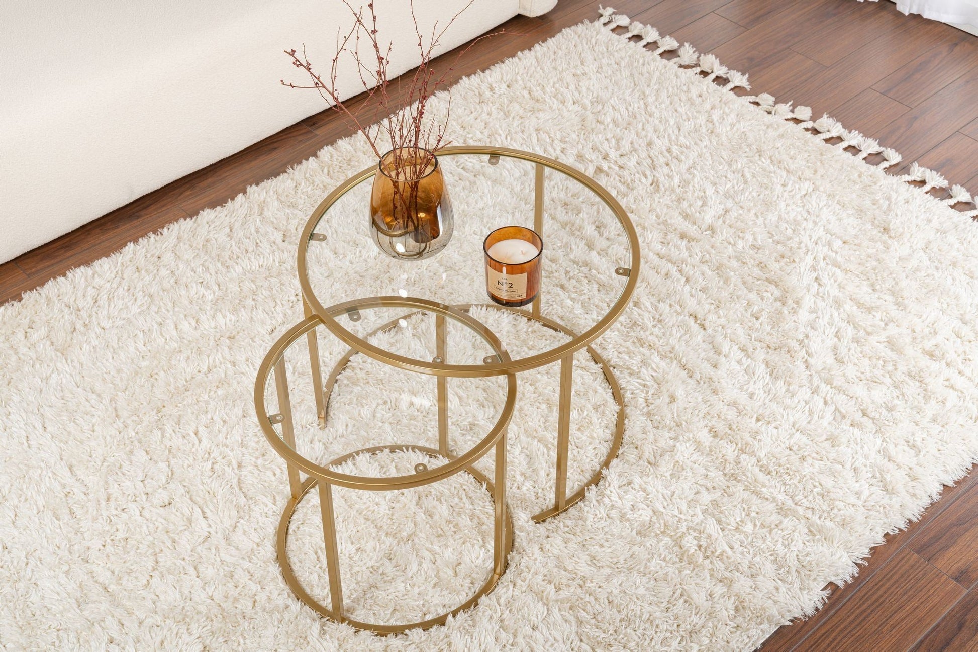 Stolić za kavu Gold-Transparent-60-42 | AG-vitahome.hr