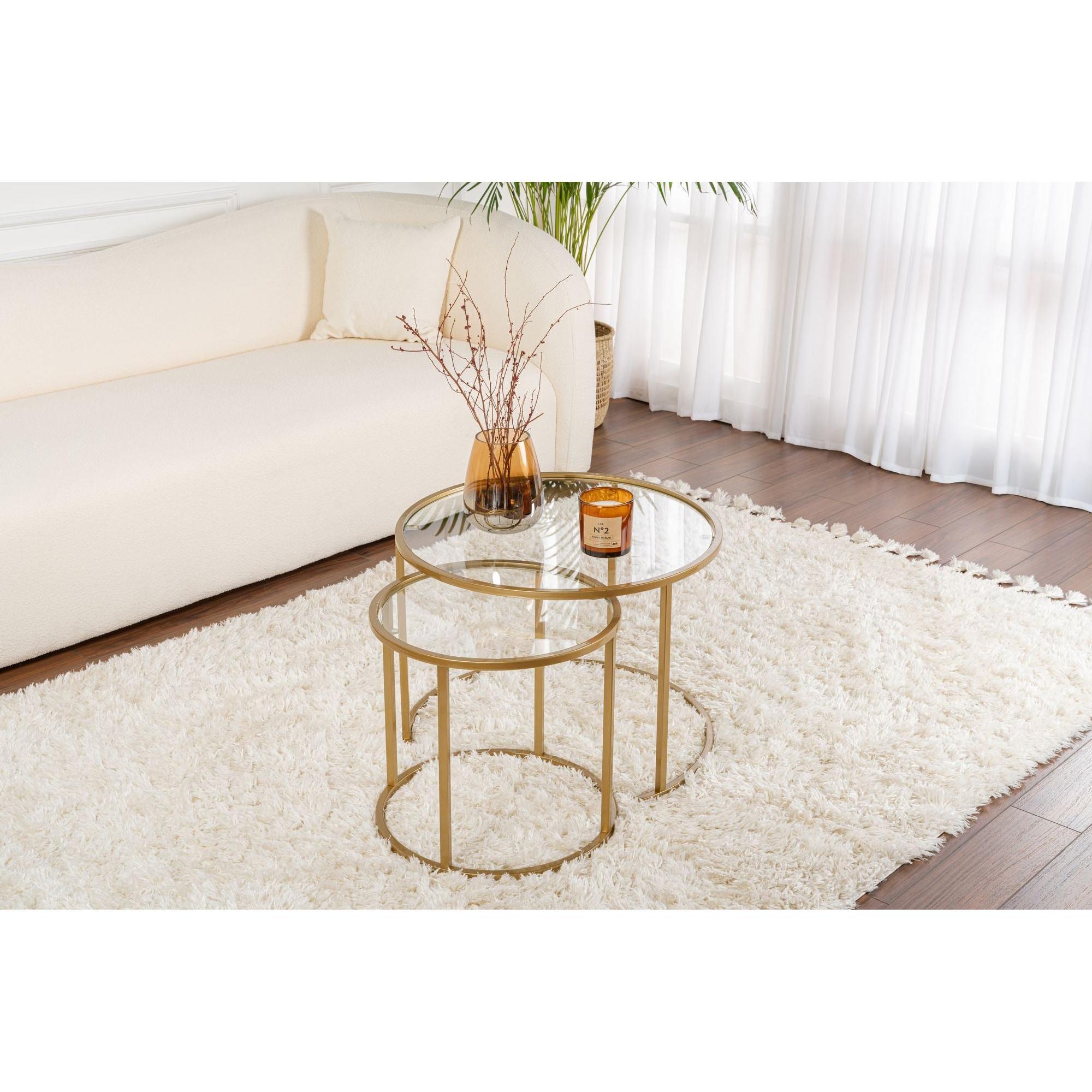 Stolić za kavu Gold-Transparent-60-42 | AG-vitahome.hr