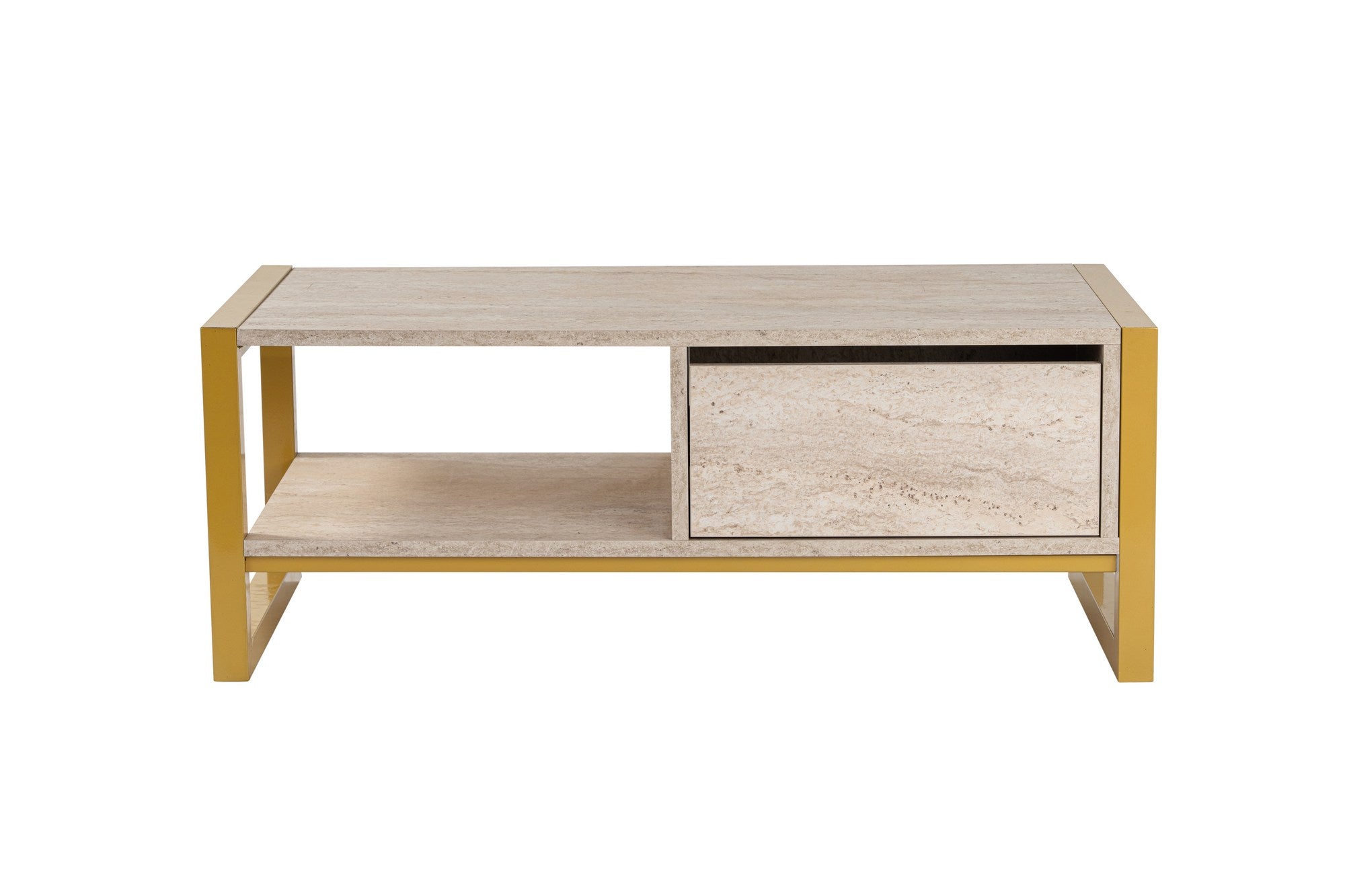 Stolić za kavu Haldizen - Gold, Travertine | AG-vitahome.hr