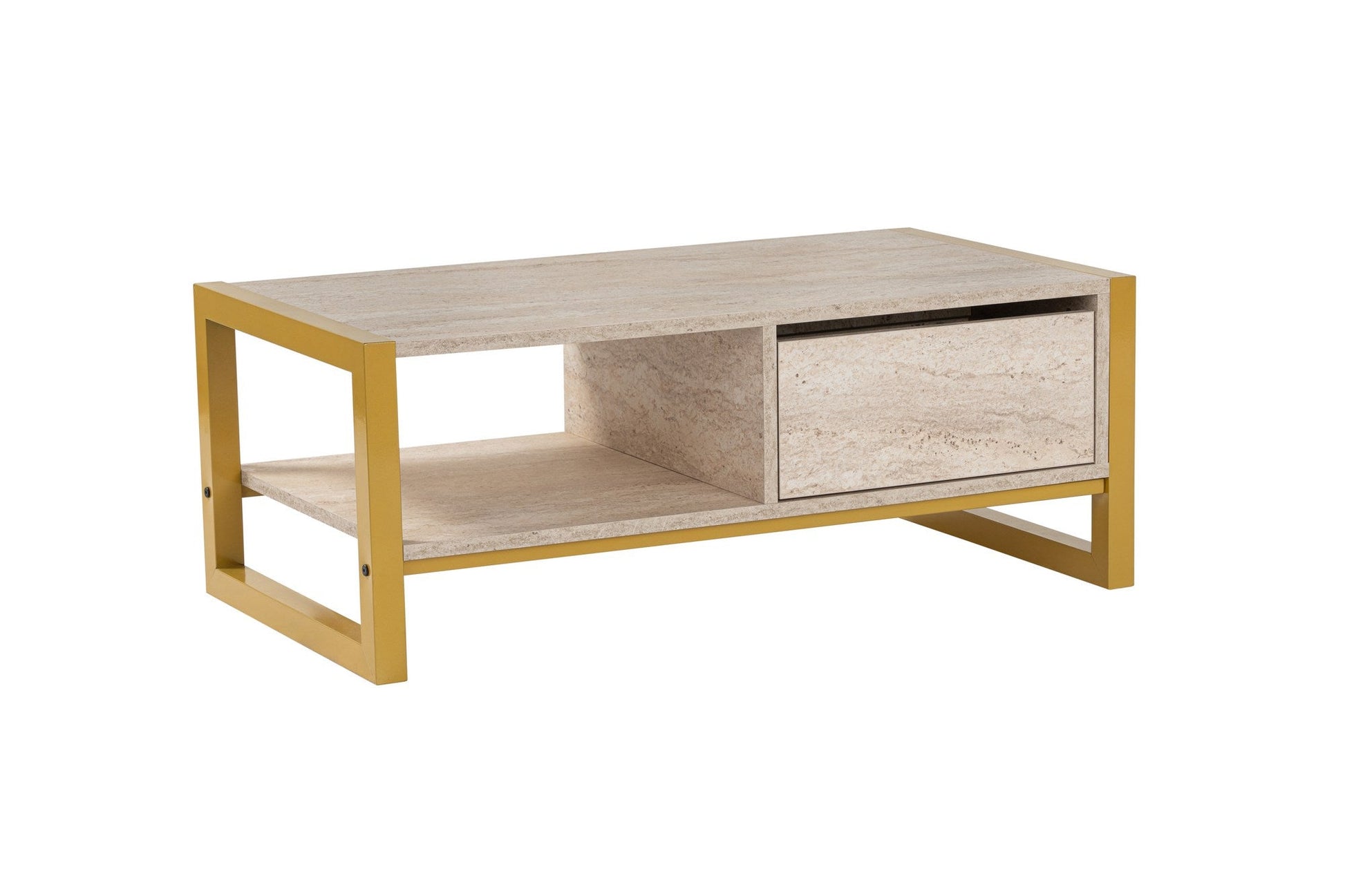 Stolić za kavu Haldizen - Gold, Travertine | AG-vitahome.hr