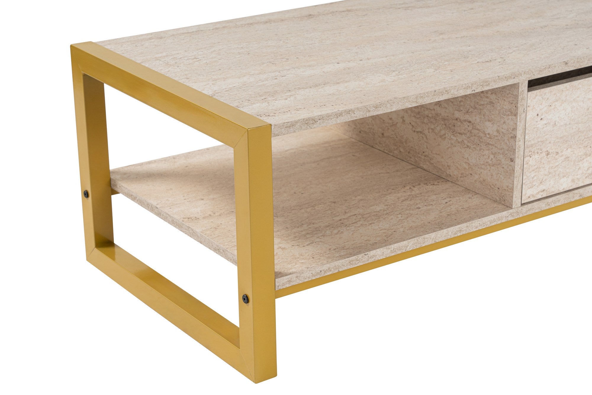 Stolić za kavu Haldizen - Gold, Travertine | AG-vitahome.hr