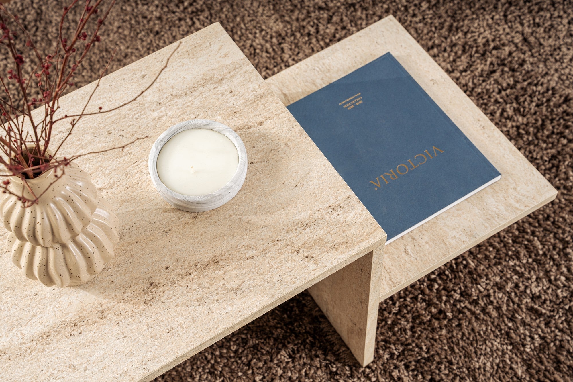 Stolić za kavu Harmony - Travertine | AG-vitahome.hr