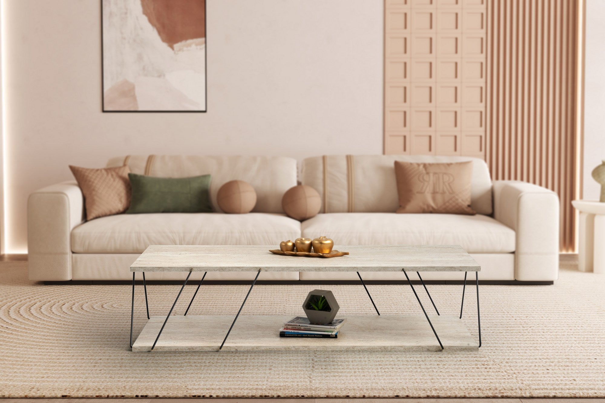 Stolić za kavu Labranda - Black, Travertine | AG-vitahome.hr