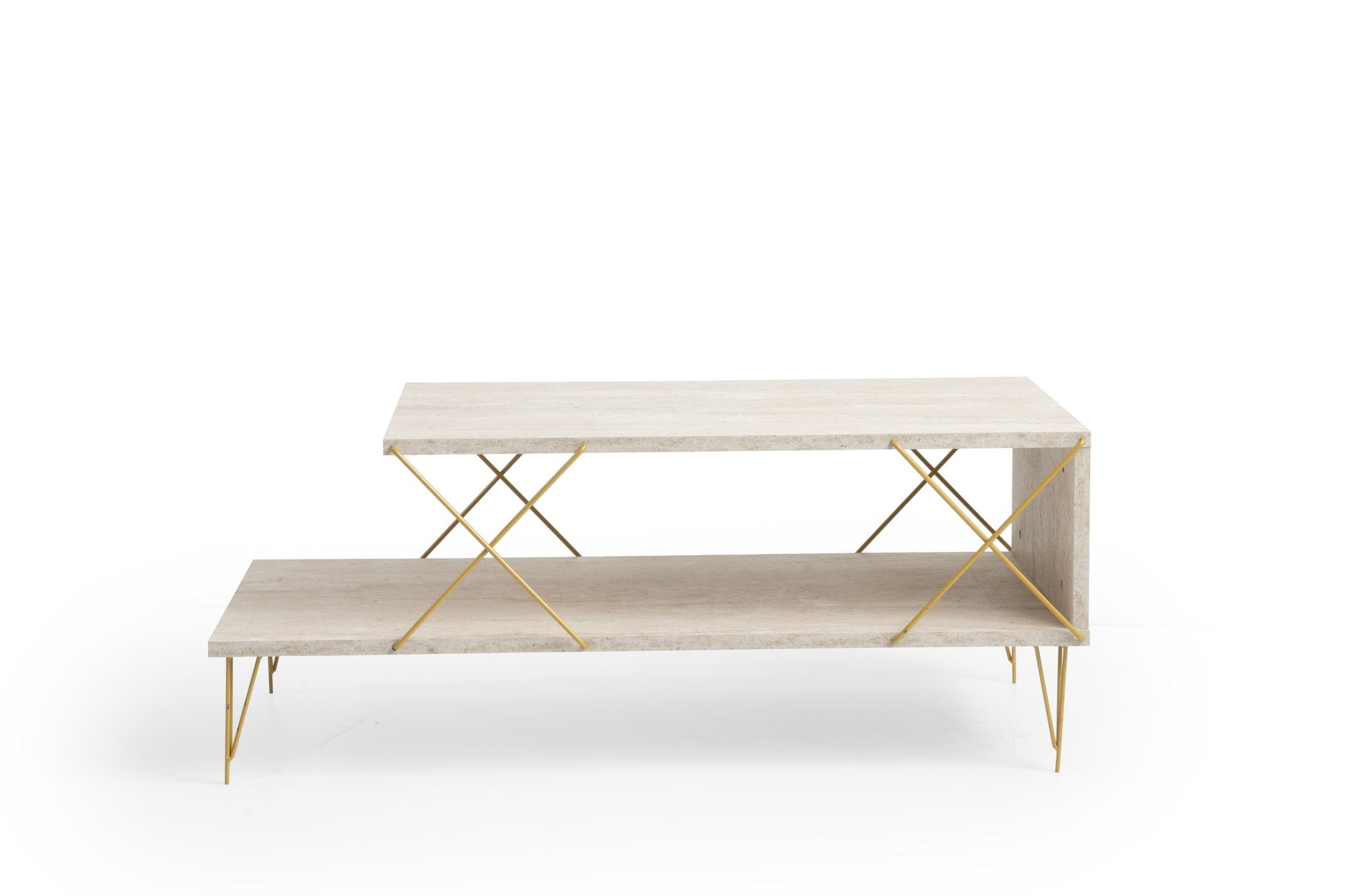 Stolić za kavu Loire - Gold, Travertine | AG-vitahome.hr