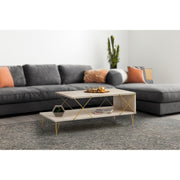 Stolić za kavu Loire - Gold, Travertine | AG-vitahome.hr