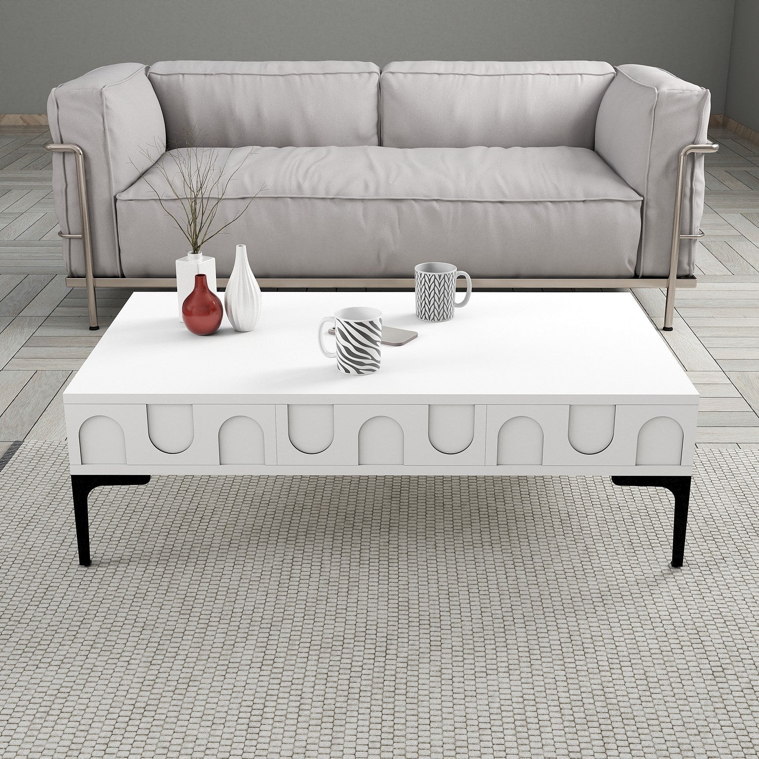 Stolić za kavu Lyon 32 - White, Black | AG-vitahome.hr