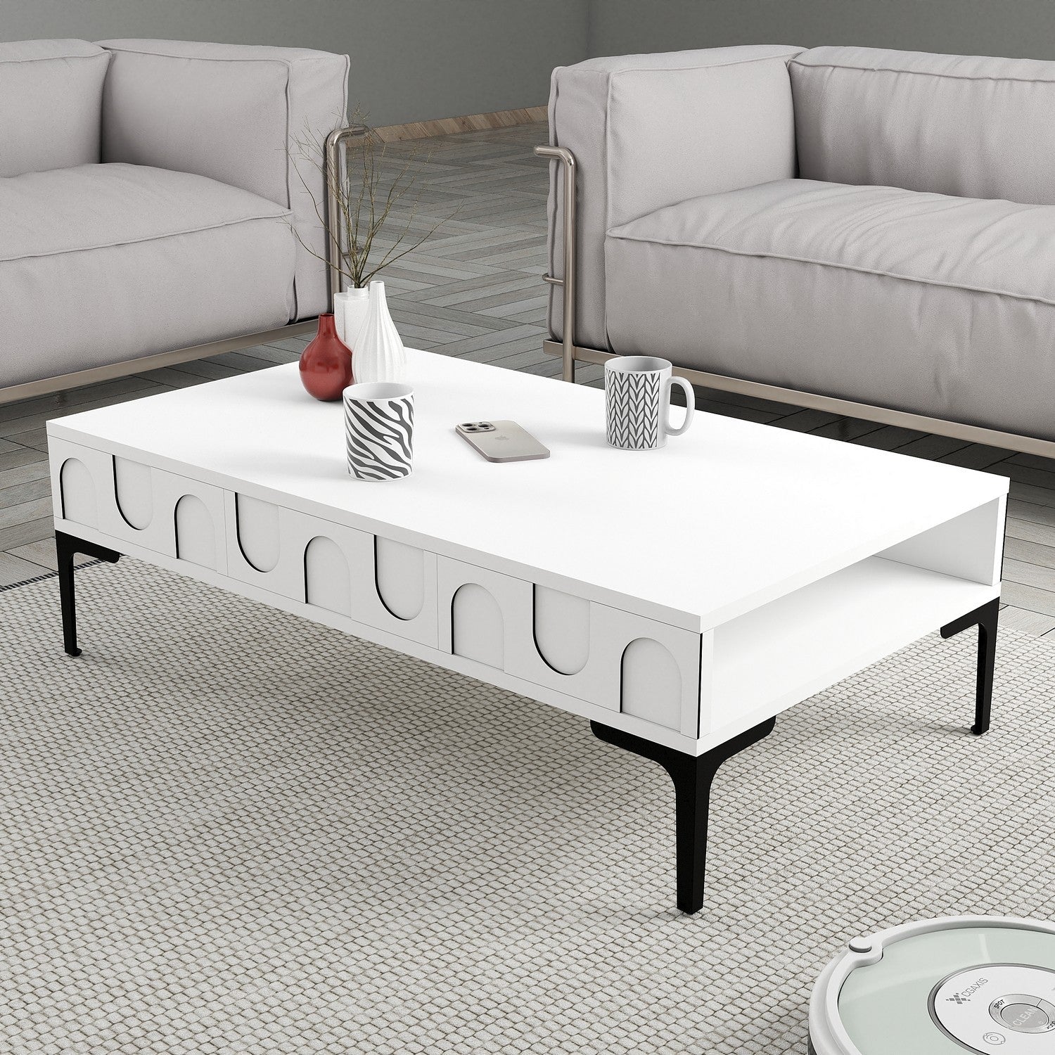 Stolić za kavu Lyon 32 - White, Black | AG-vitahome.hr