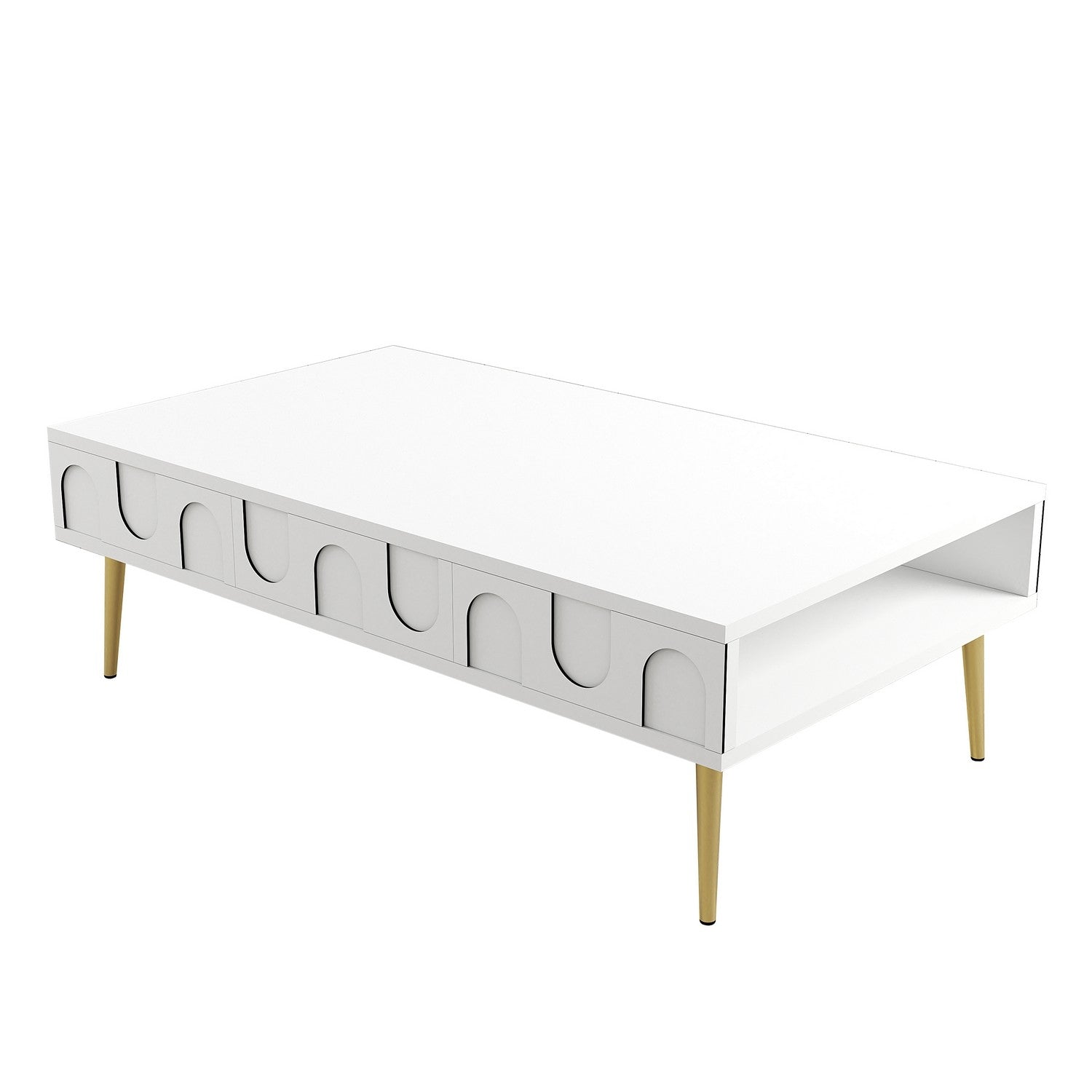 Stolić za kavu Lyon 33 - White, Gold | AG-vitahome.hr
