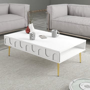 Stolić za kavu Lyon 33 - White, Gold | AG-vitahome.hr