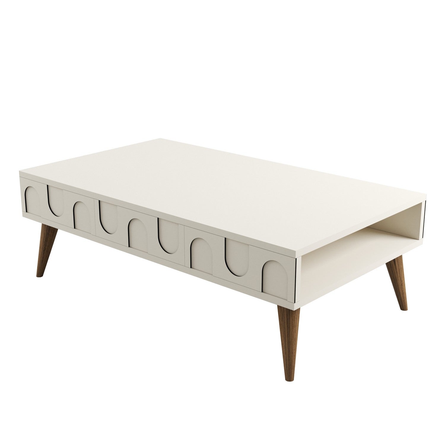 Stolić za kavu Lyon 34 - Cream, Walnut | AG-vitahome.hr