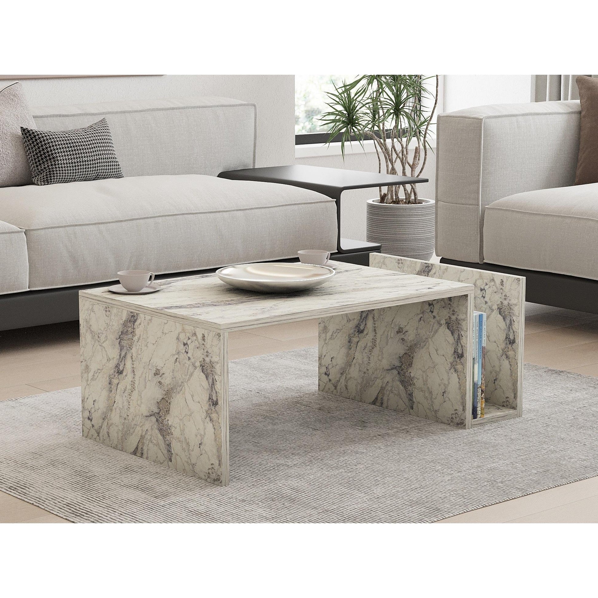 Stolić za kavu Memo - Freesia Marble | AG-vitahome.hr
