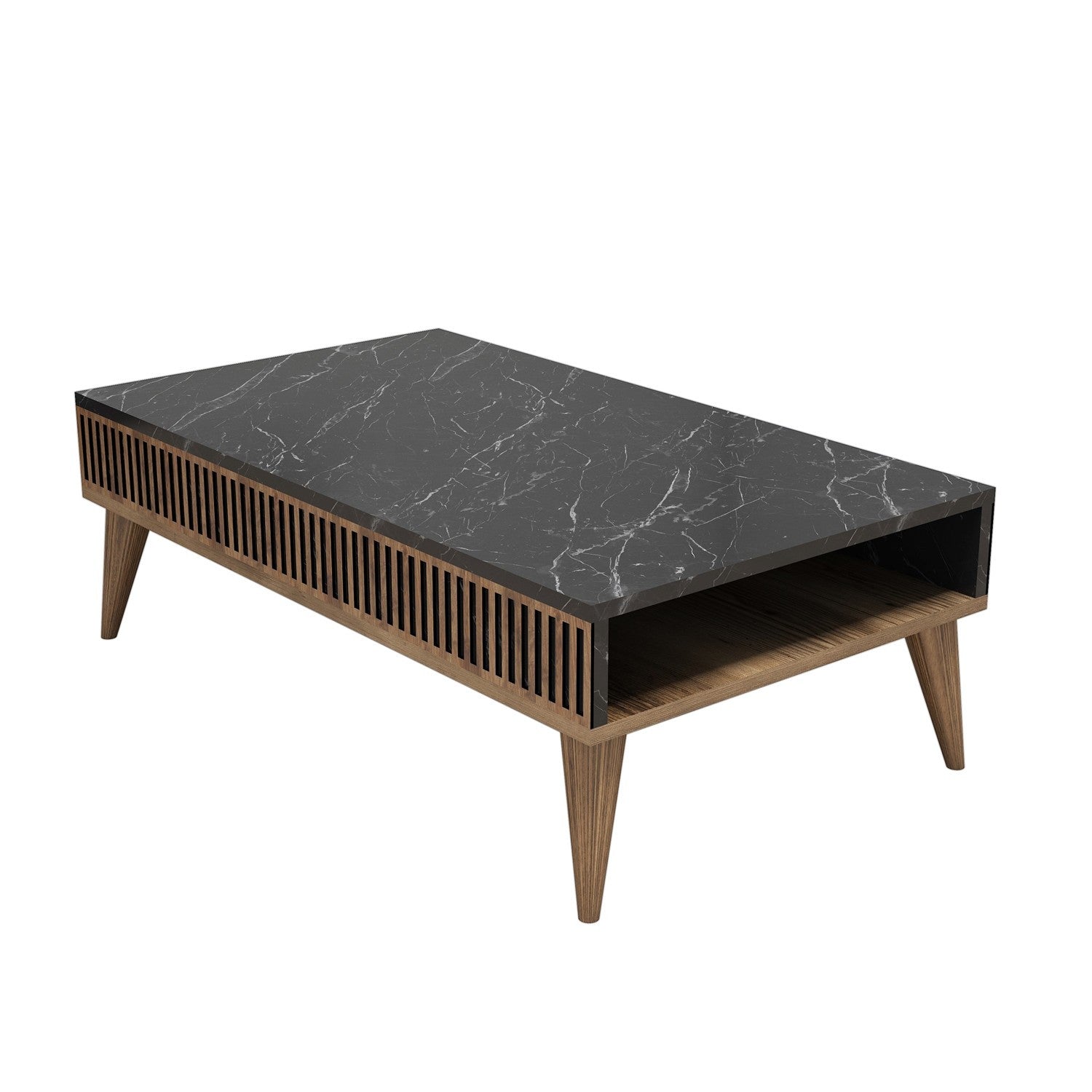 Stolić za kavu Milan - Walnut, Black | AG-vitahome.hr