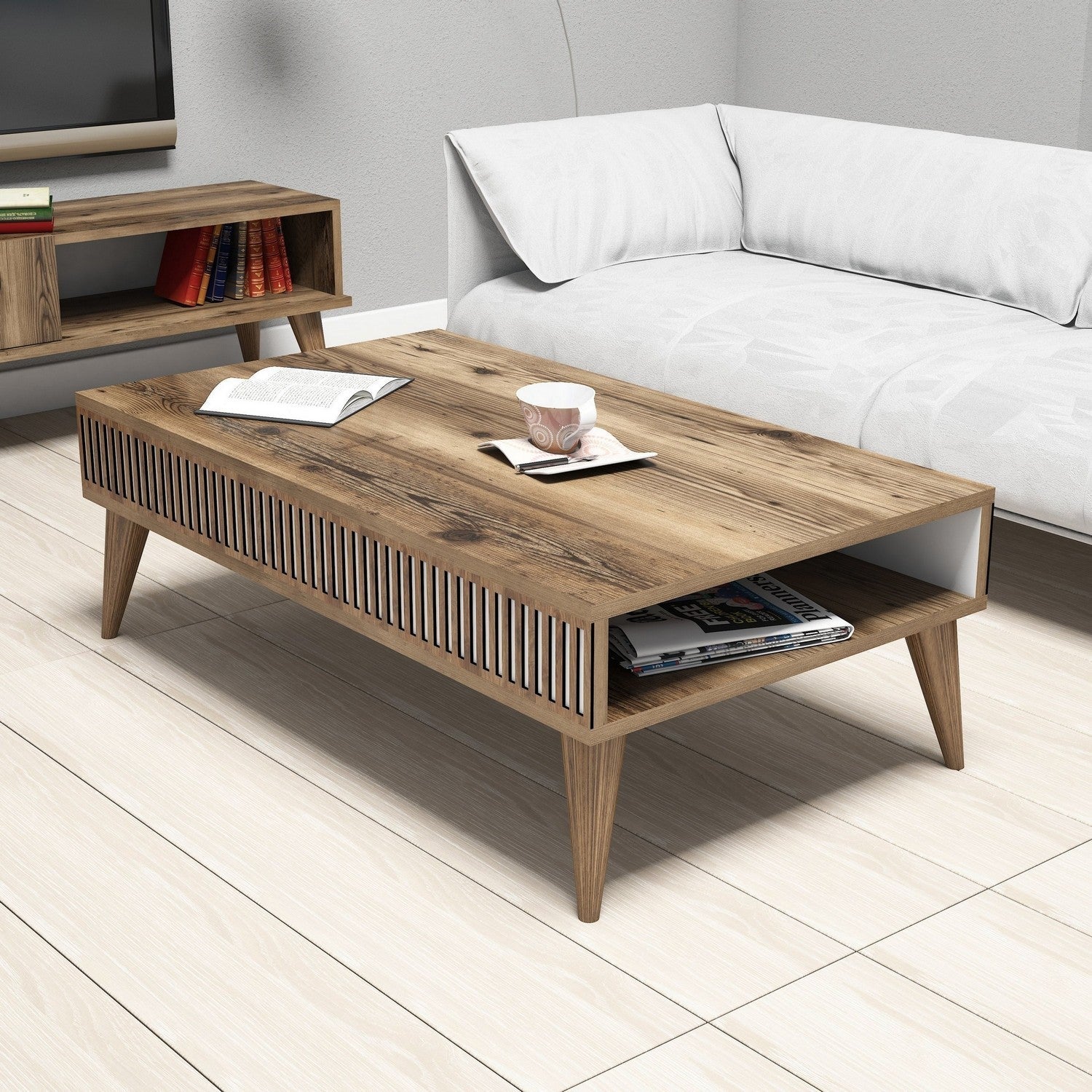 Stolić za kavu Milan - Walnut | AG-vitahome.hr